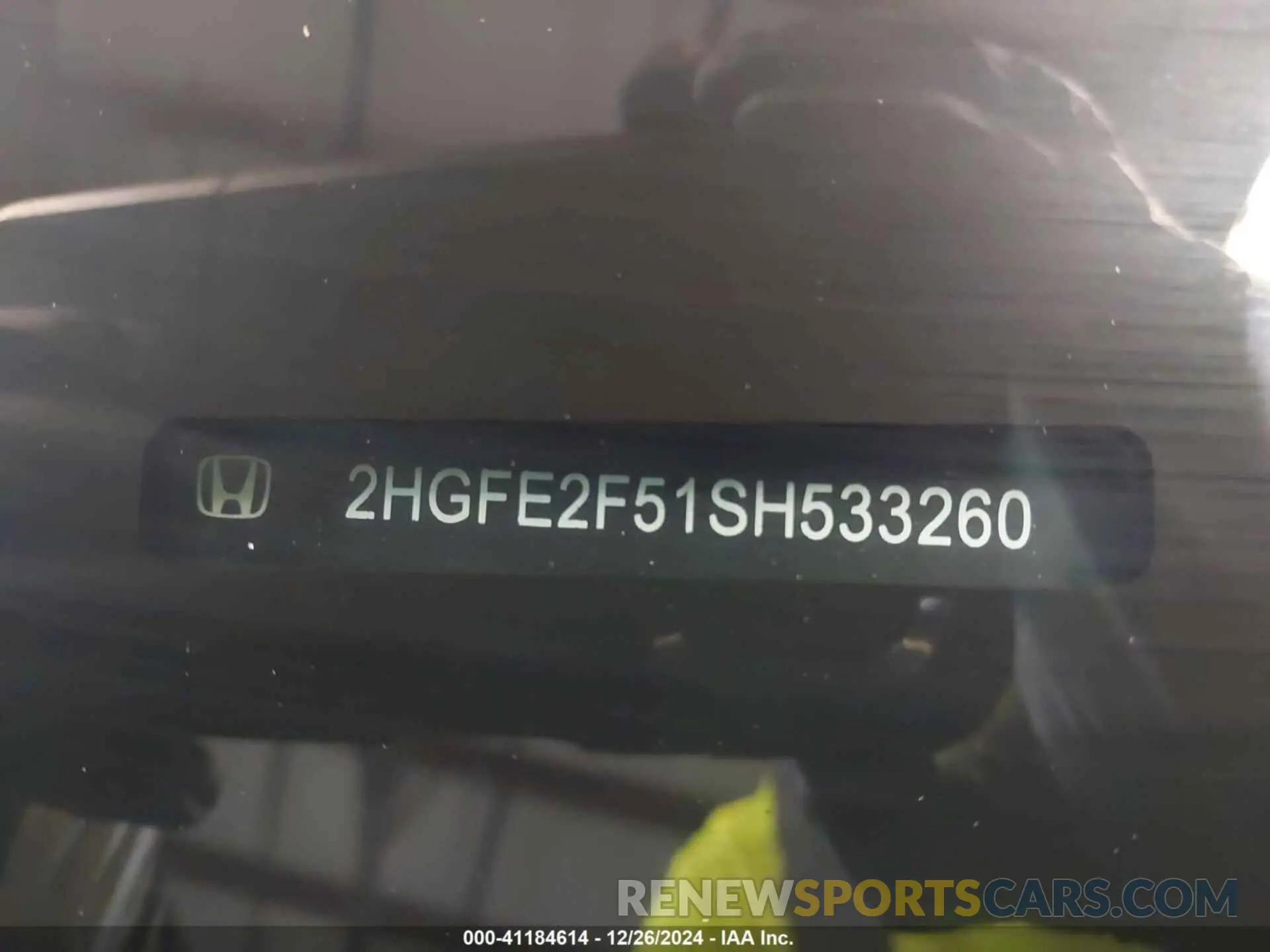 17 fotografías del automóvil dañado 2HGFE2F51SH533260 HONDA CIVIC 2025