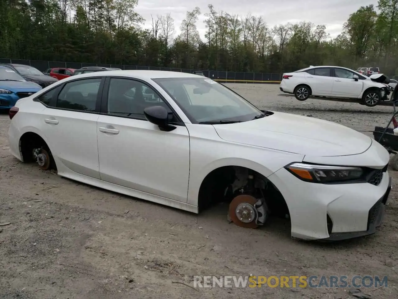 4 fotografías del automóvil dañado 2HGFE2F51SH564752 HONDA CIVIC 2025