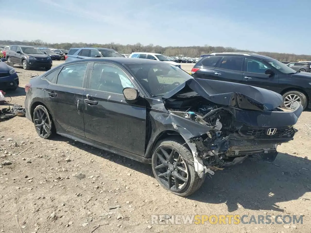 4 fotografías del automóvil dañado 2HGFE2F52SH509601 HONDA CIVIC 2025