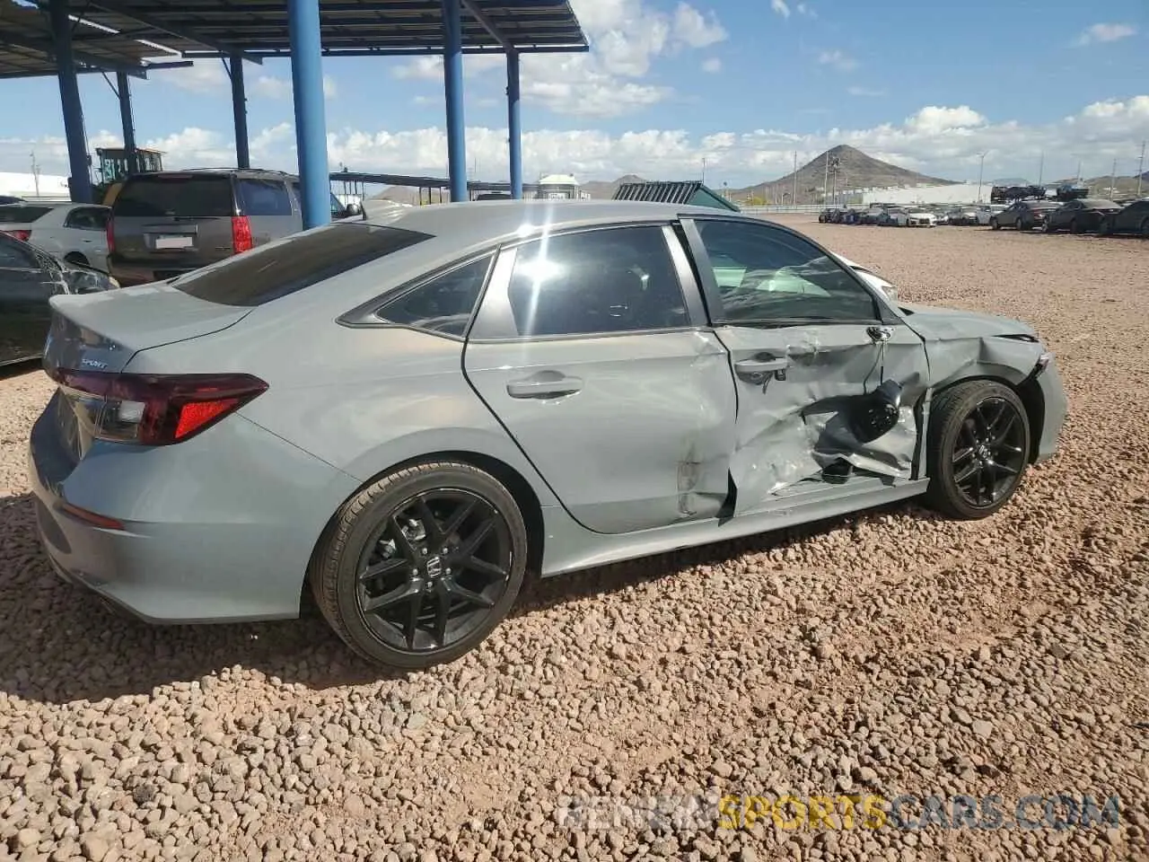 3 fotografías del automóvil dañado 2HGFE2F52SH537253 HONDA CIVIC 2025