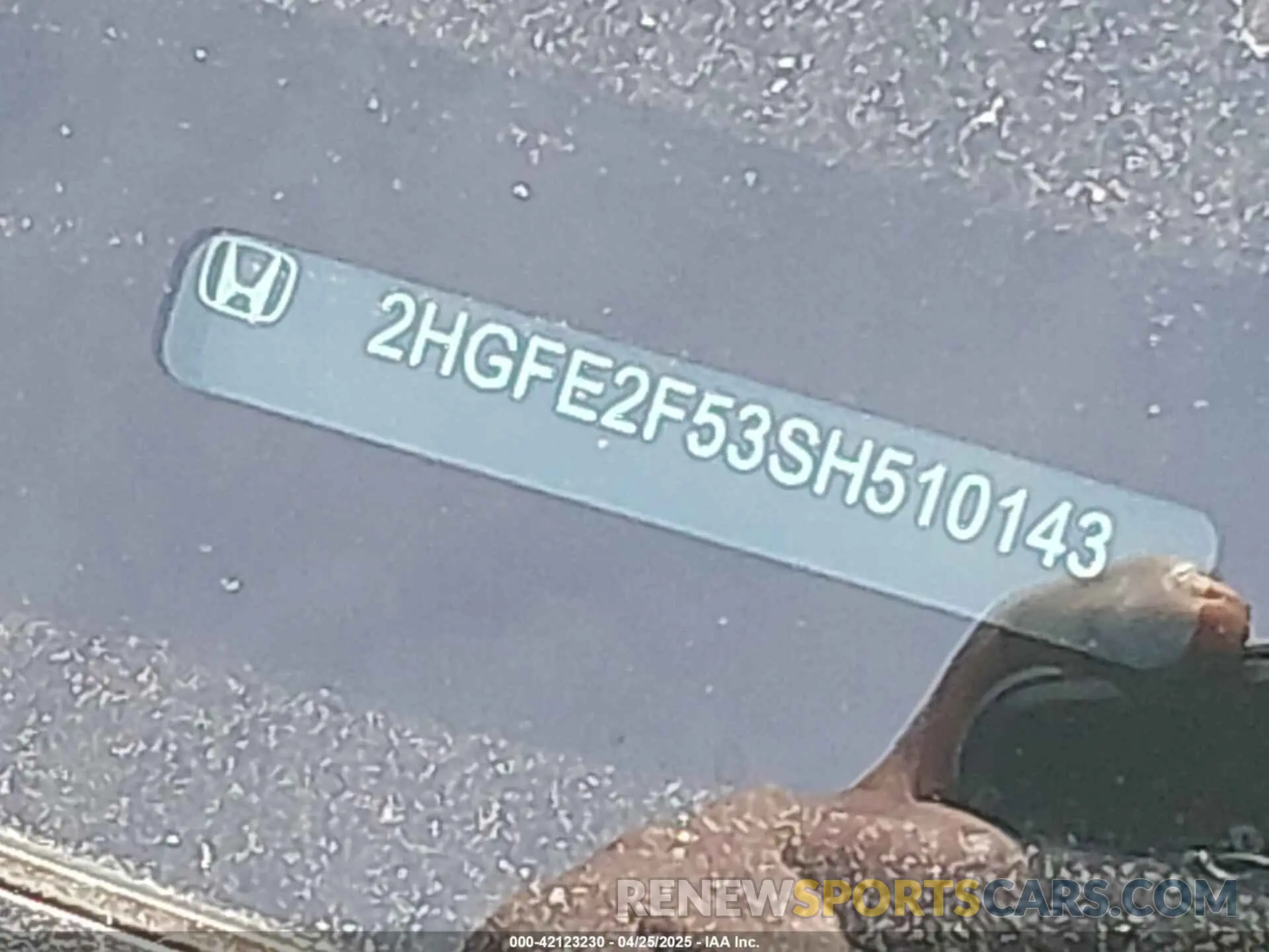 17 fotografías del automóvil dañado 2HGFE2F53SH510143 HONDA CIVIC 2025