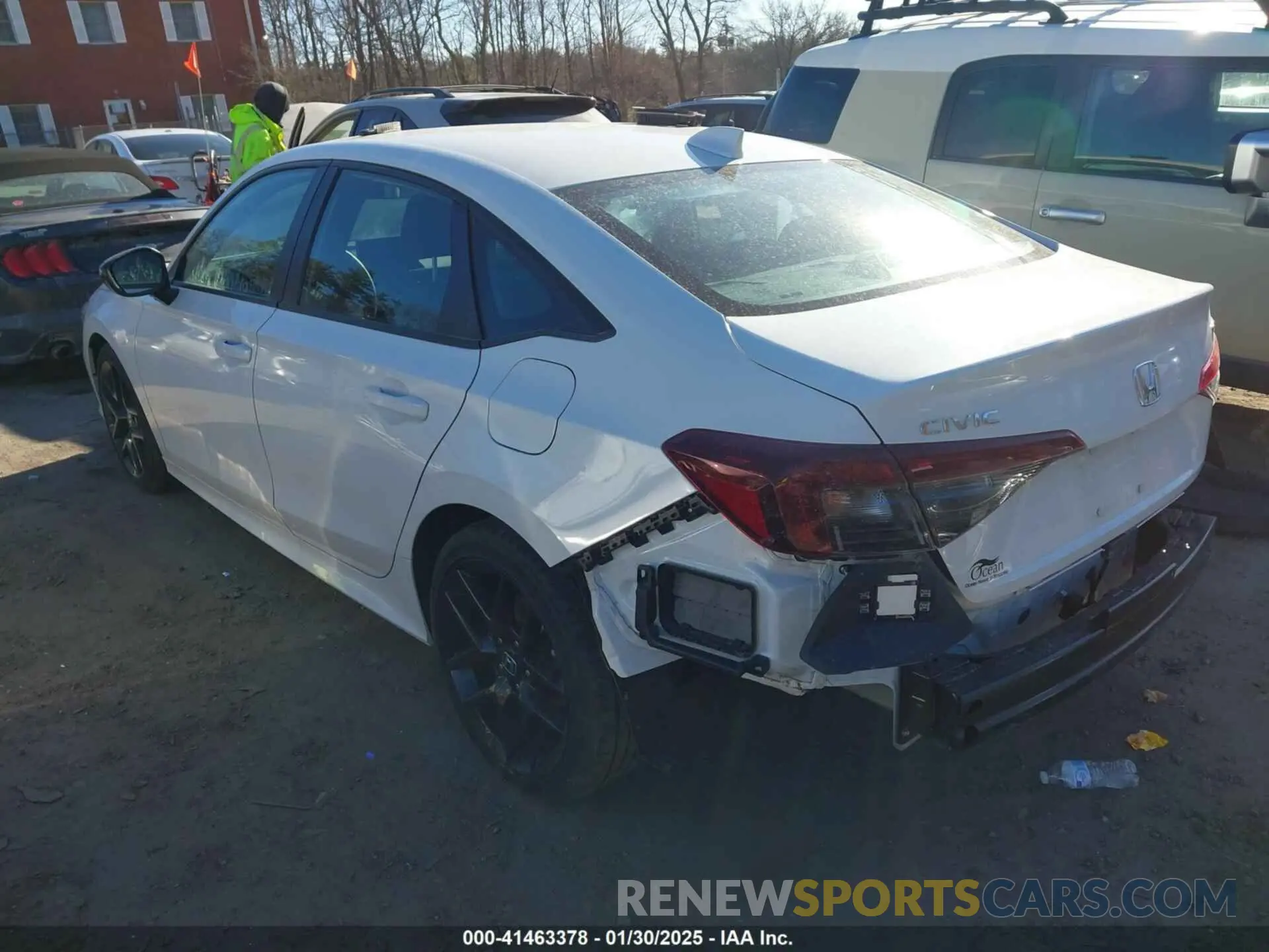 3 fotografías del automóvil dañado 2HGFE2F53SH517478 HONDA CIVIC 2025