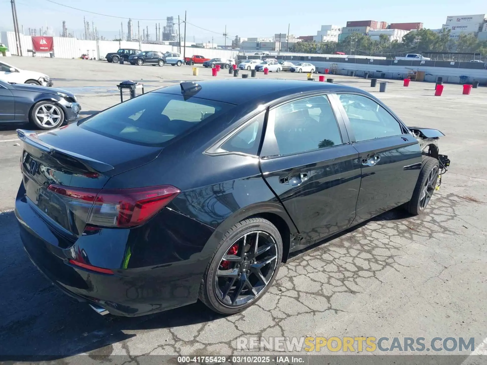 4 fotografías del automóvil dañado 2HGFE2F53SH521174 HONDA CIVIC 2025