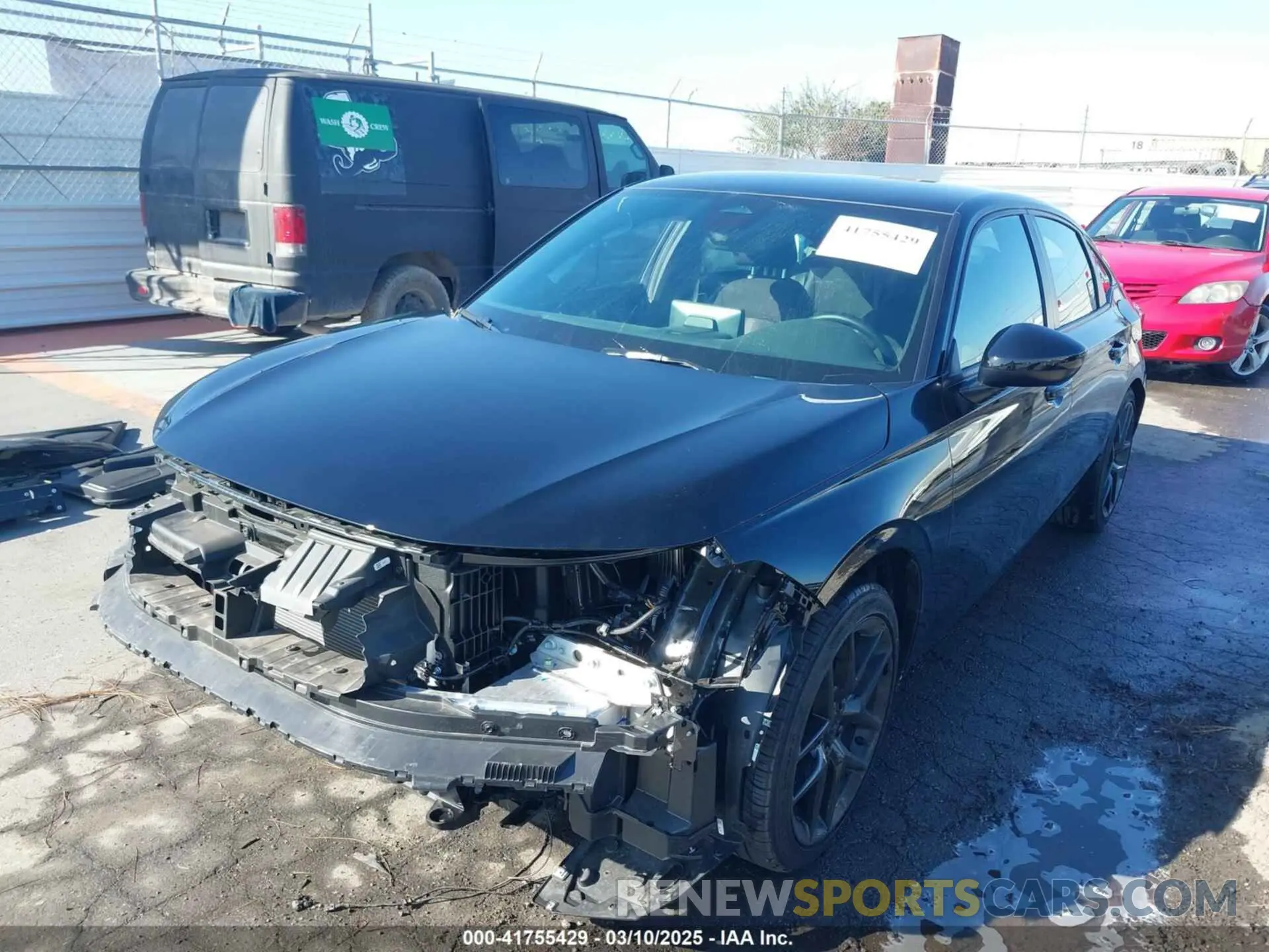6 fotografías del automóvil dañado 2HGFE2F53SH521174 HONDA CIVIC 2025