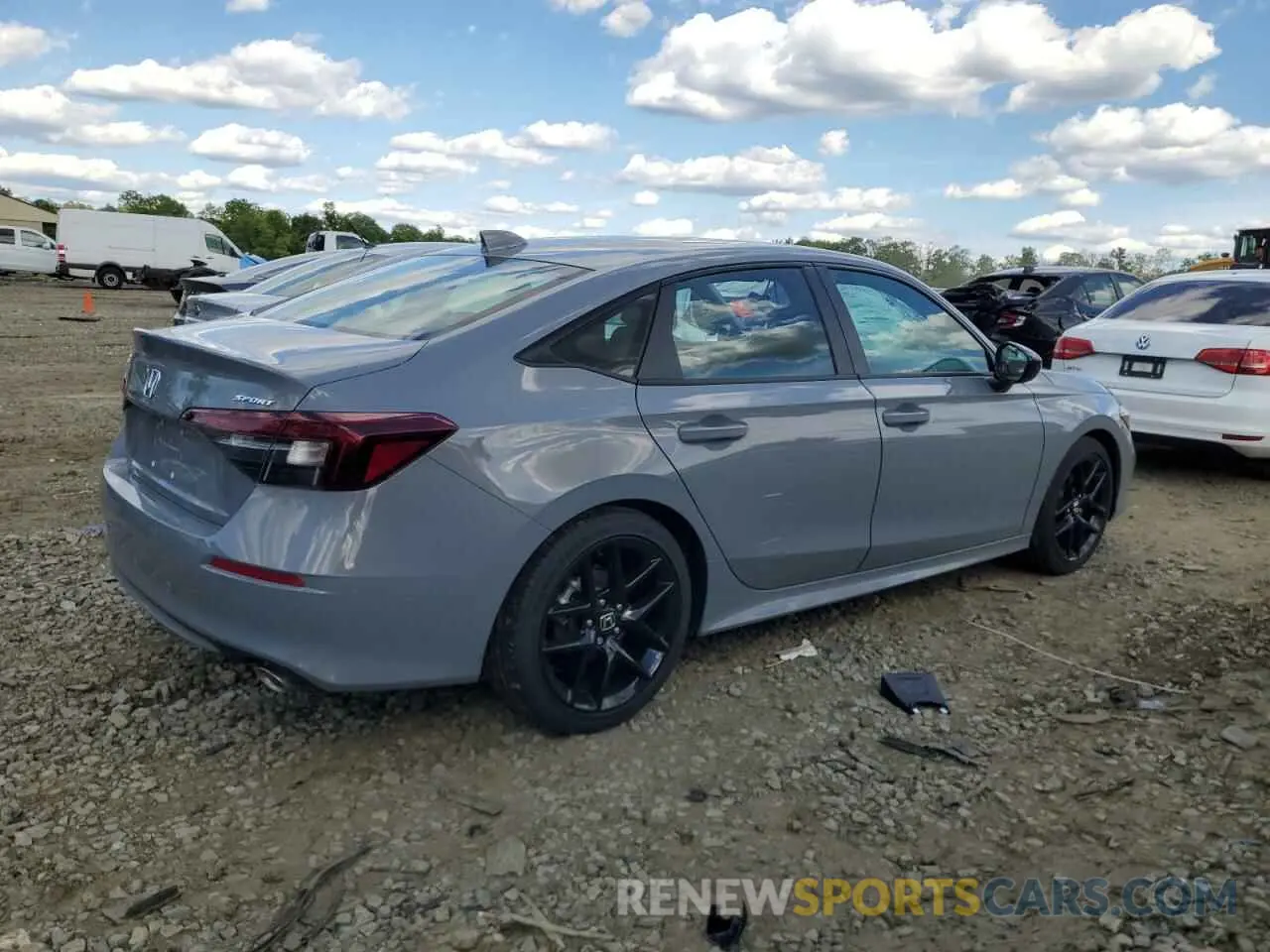 3 fotografías del automóvil dañado 2HGFE2F53SH557205 HONDA CIVIC 2025