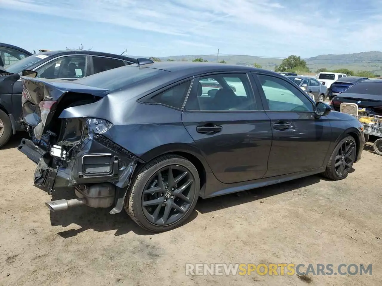 3 fotografías del automóvil dañado 2HGFE2F53SH568933 HONDA CIVIC 2025