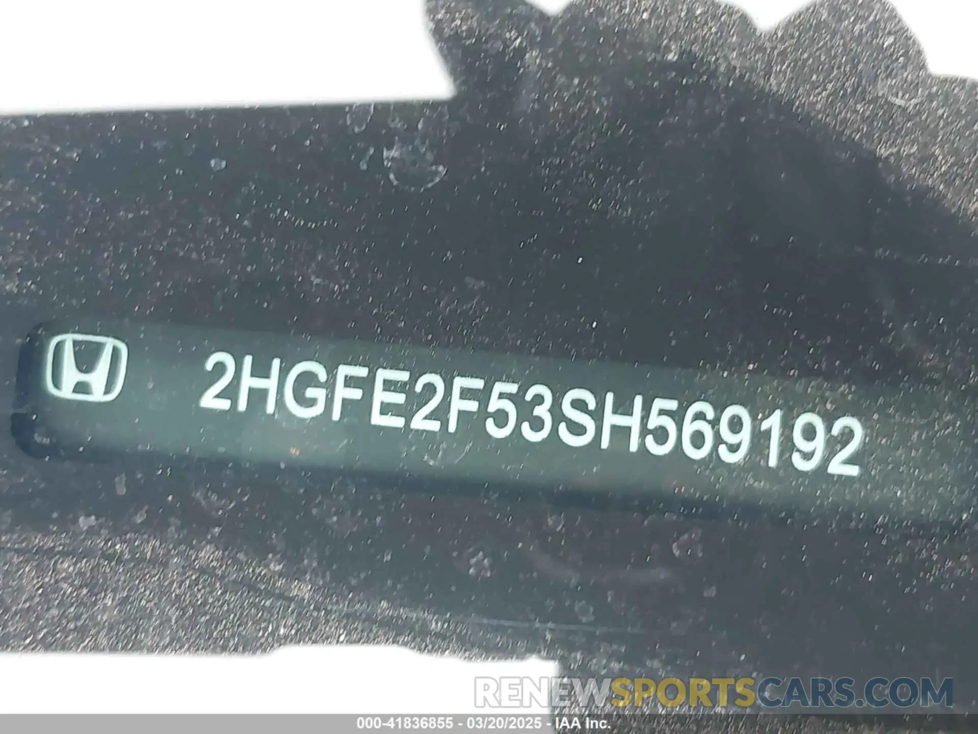 9 fotografías del automóvil dañado 2HGFE2F53SH569192 HONDA CIVIC 2025