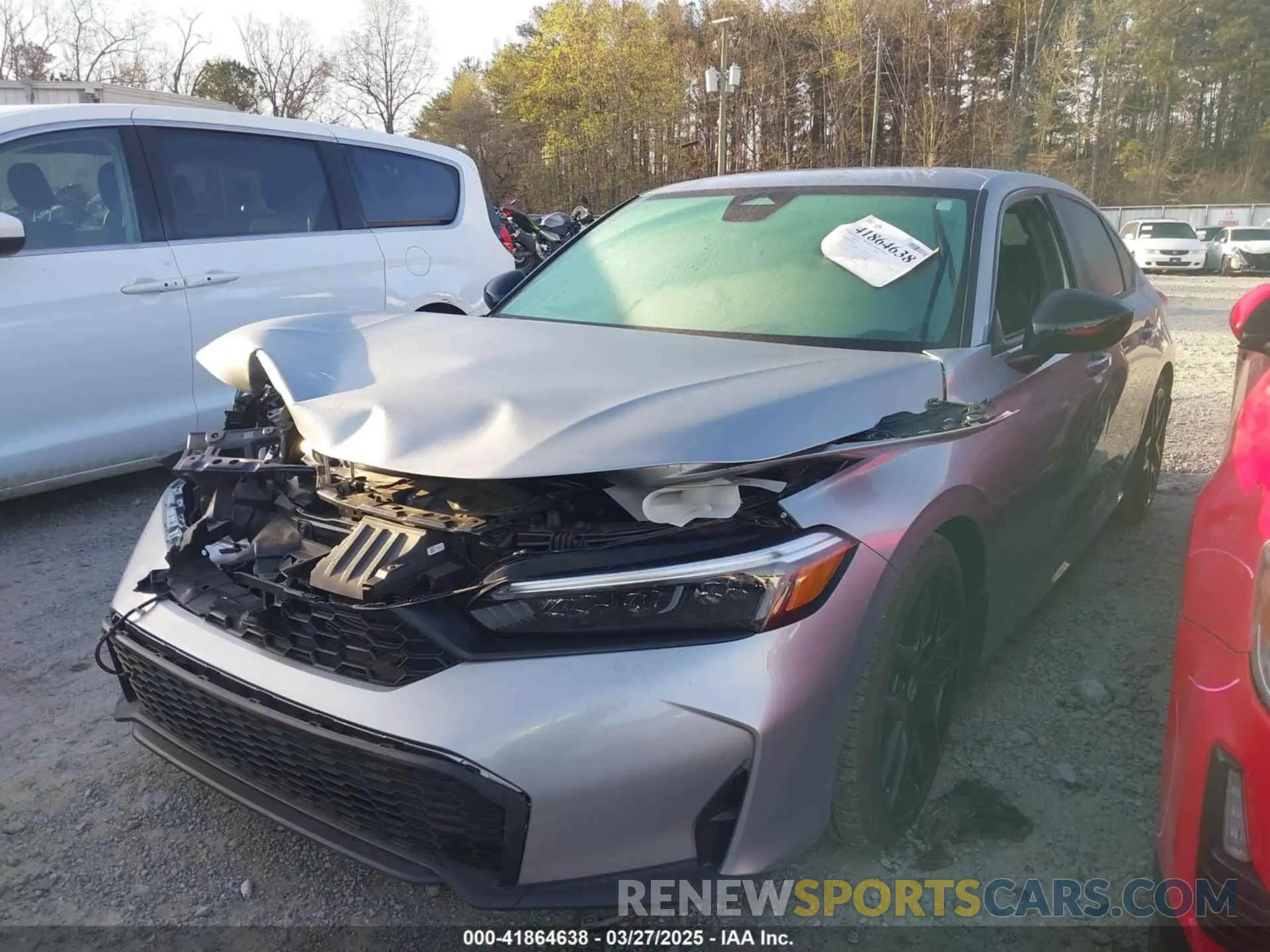 2 fotografías del automóvil dañado 2HGFE2F54SH515853 HONDA CIVIC 2025