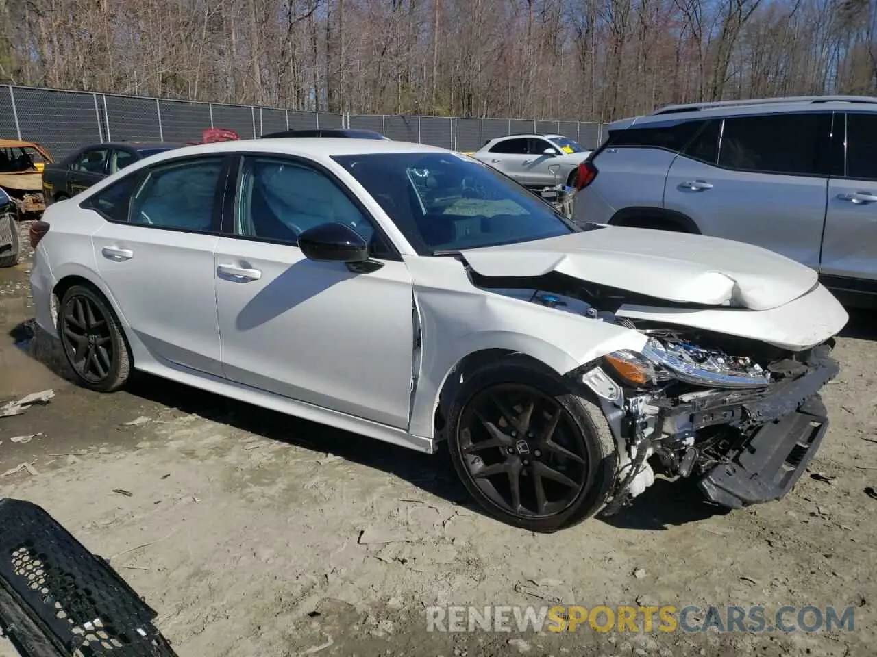 4 fotografías del automóvil dañado 2HGFE2F54SH526285 HONDA CIVIC 2025