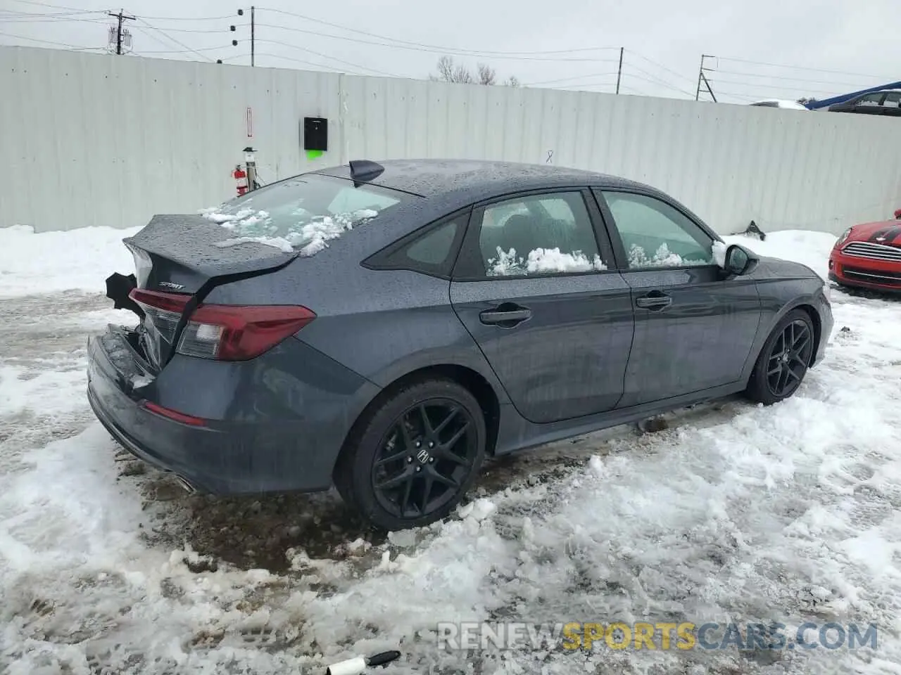 3 fotografías del automóvil dañado 2HGFE2F54SH538159 HONDA CIVIC 2025