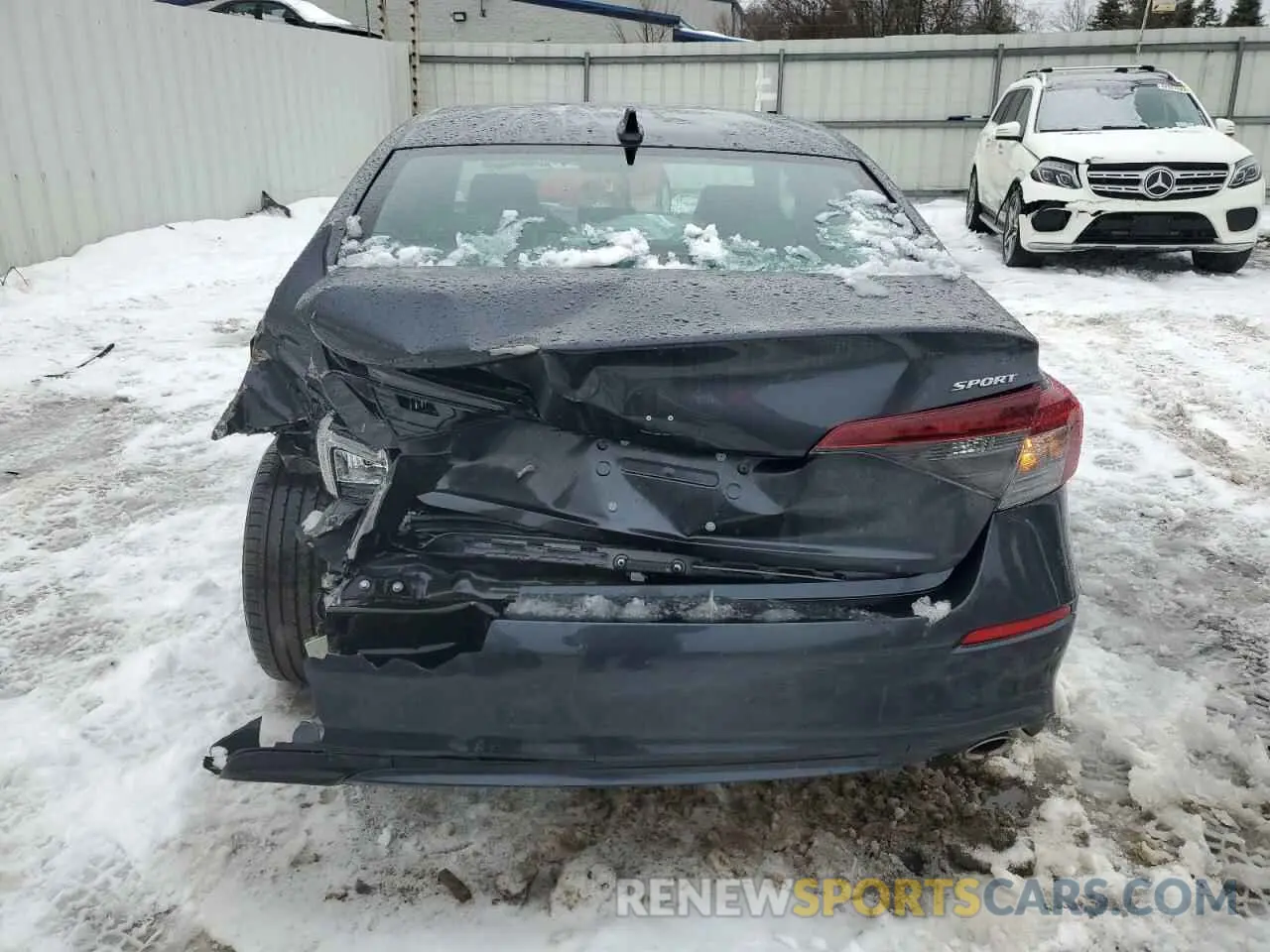 6 fotografías del automóvil dañado 2HGFE2F54SH538159 HONDA CIVIC 2025