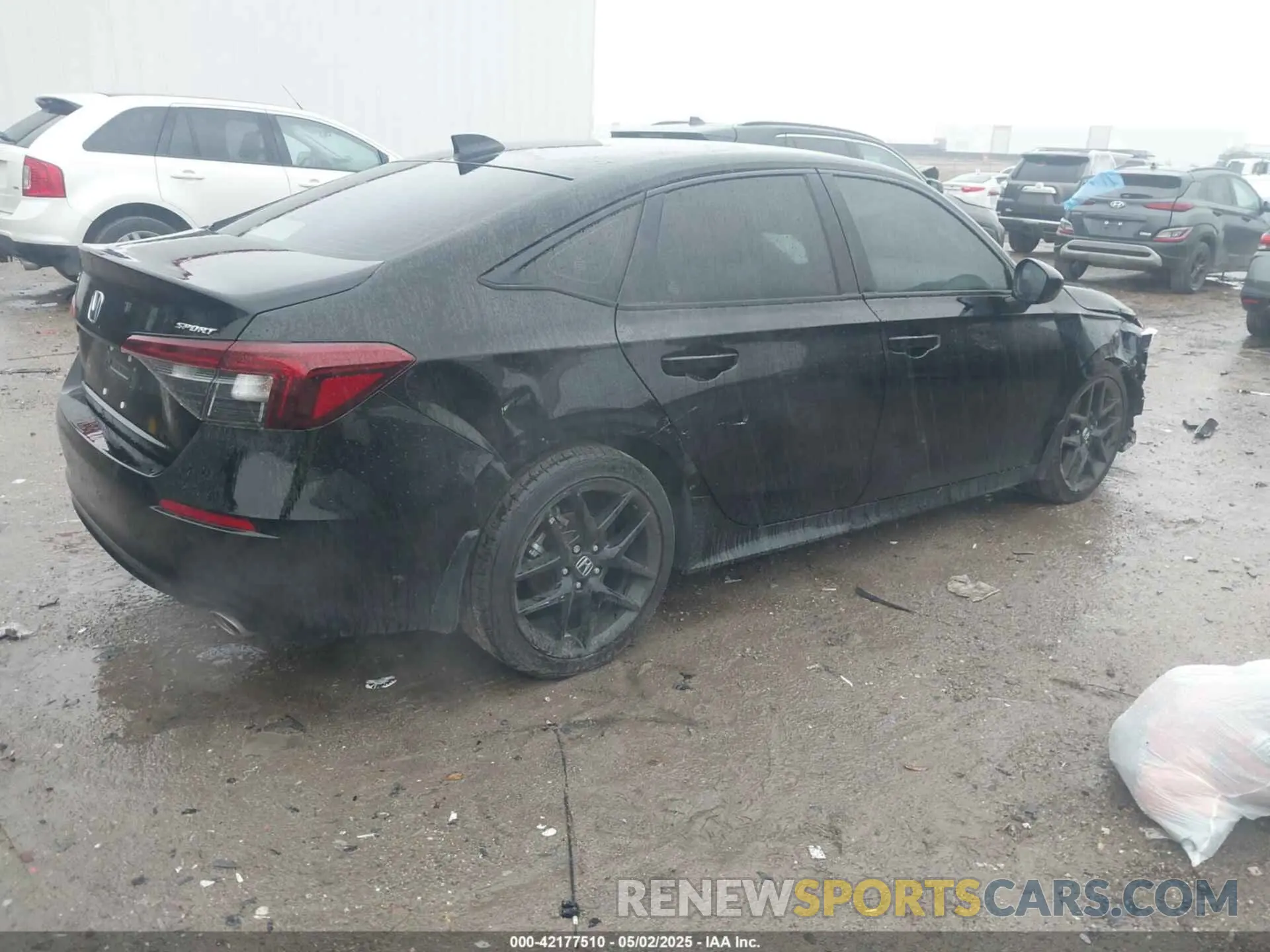 4 fotografías del automóvil dañado 2HGFE2F54SH538937 HONDA CIVIC 2025