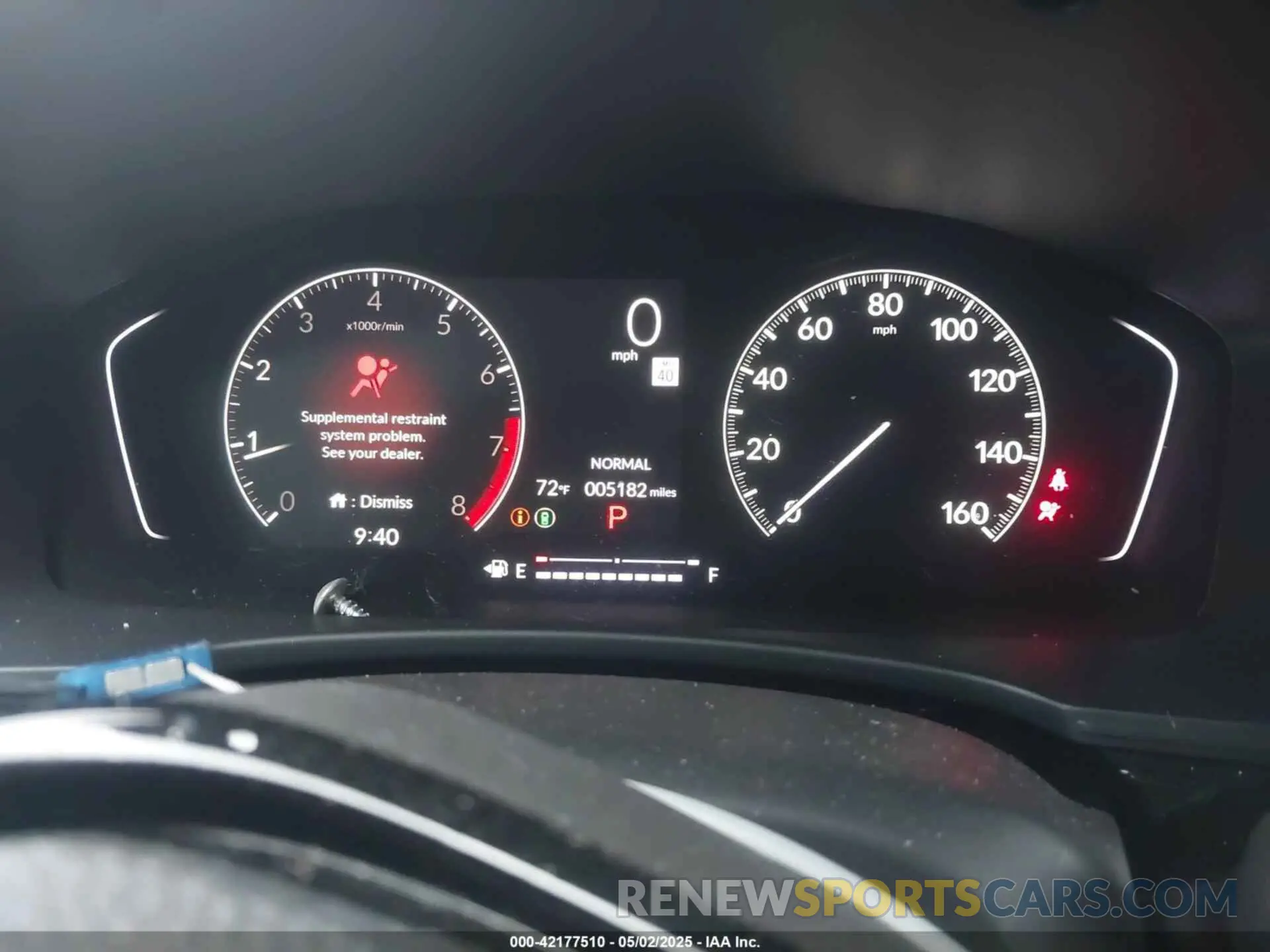 7 fotografías del automóvil dañado 2HGFE2F54SH538937 HONDA CIVIC 2025