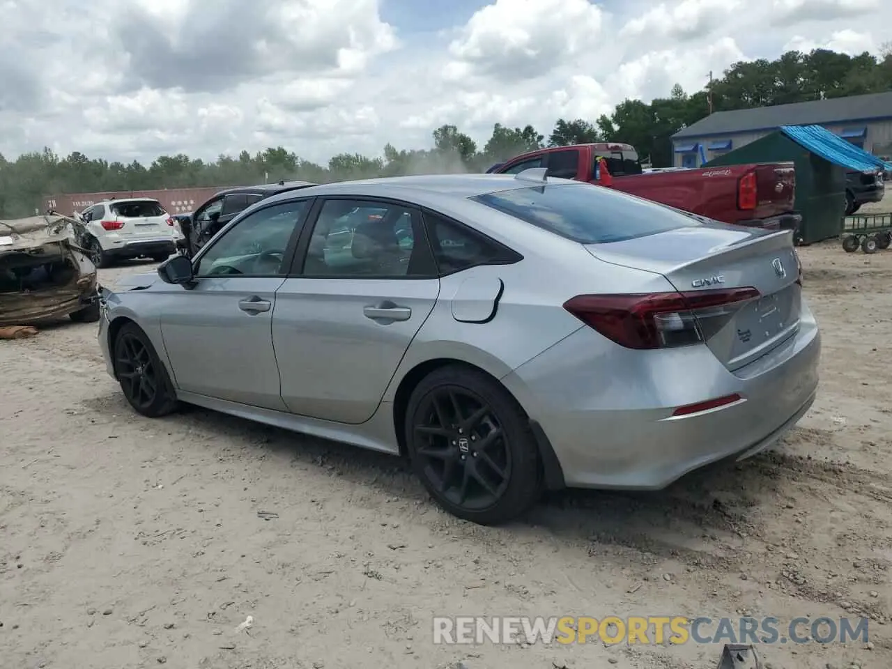 2 fotografías del automóvil dañado 2HGFE2F54SH546911 HONDA CIVIC 2025