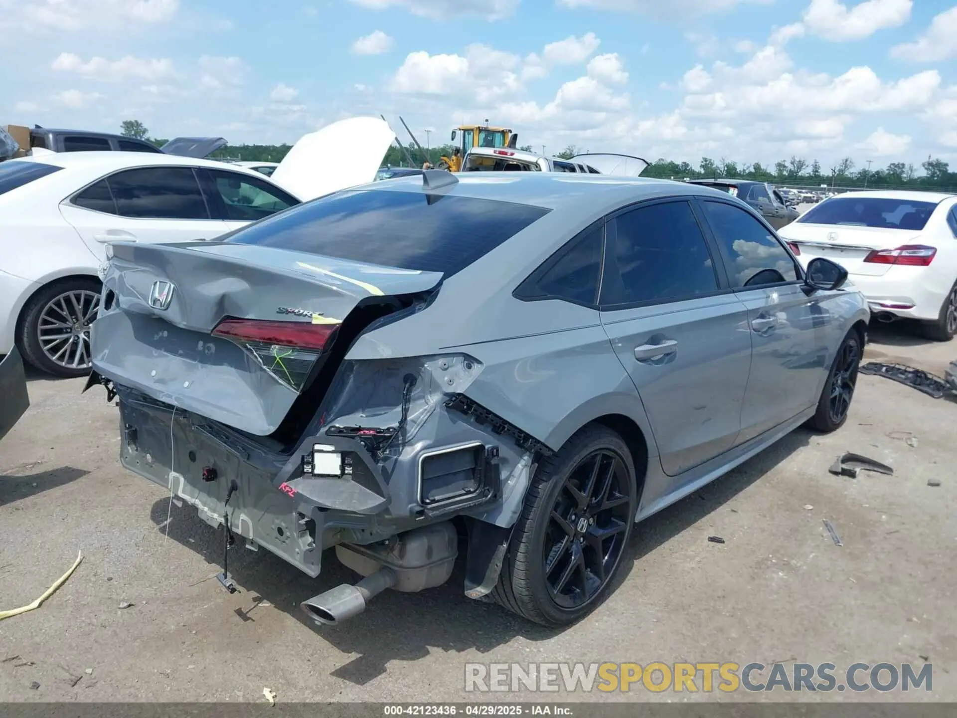 4 fotografías del automóvil dañado 2HGFE2F54SH564003 HONDA CIVIC 2025