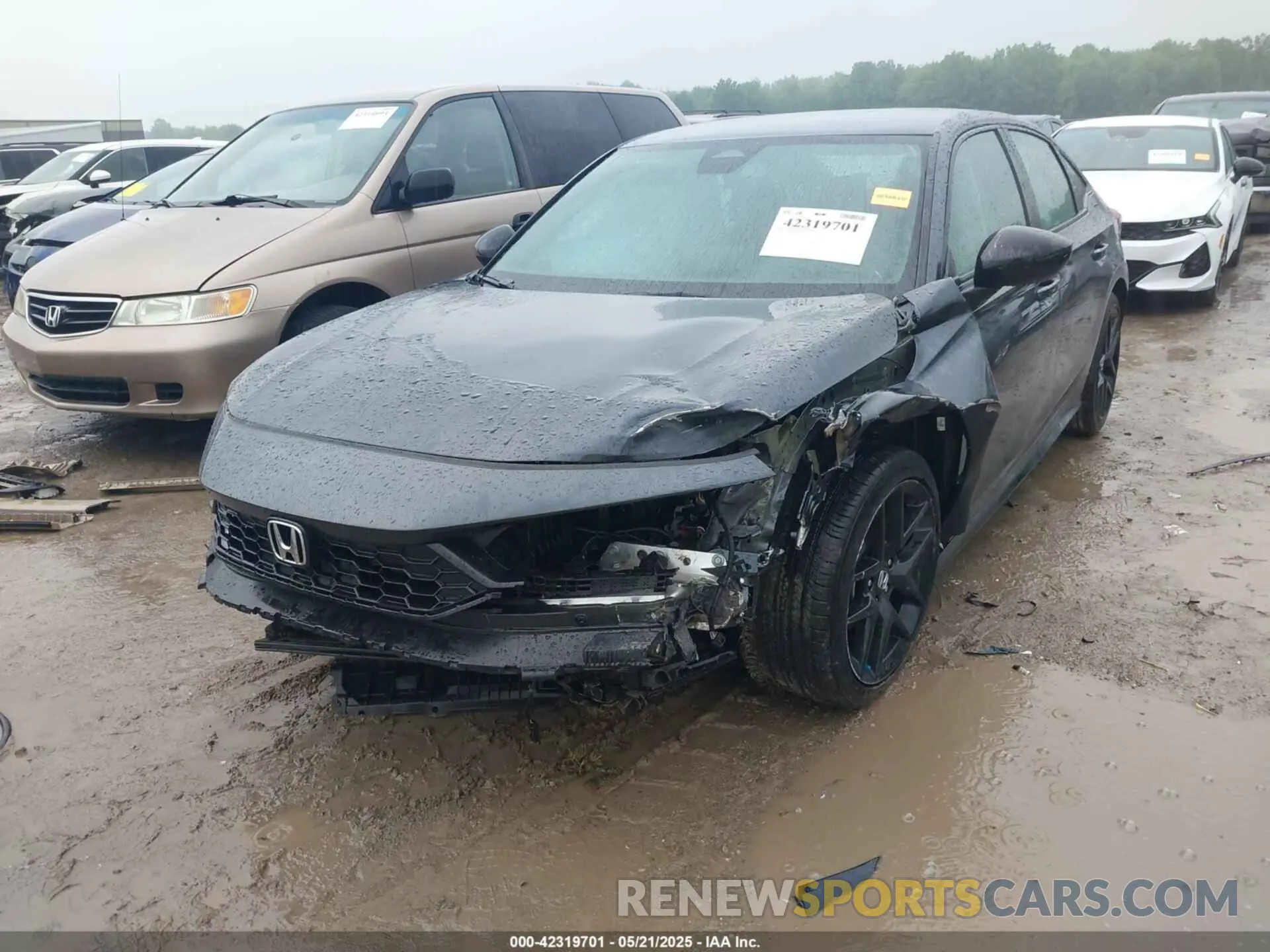 6 fotografías del automóvil dañado 2HGFE2F54SH574868 HONDA CIVIC 2025