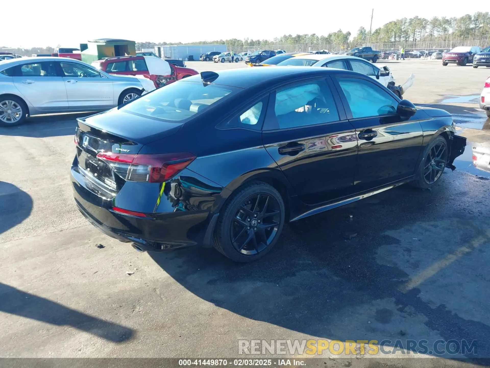 4 fotografías del automóvil dañado 2HGFE2F55SH500486 HONDA CIVIC 2025