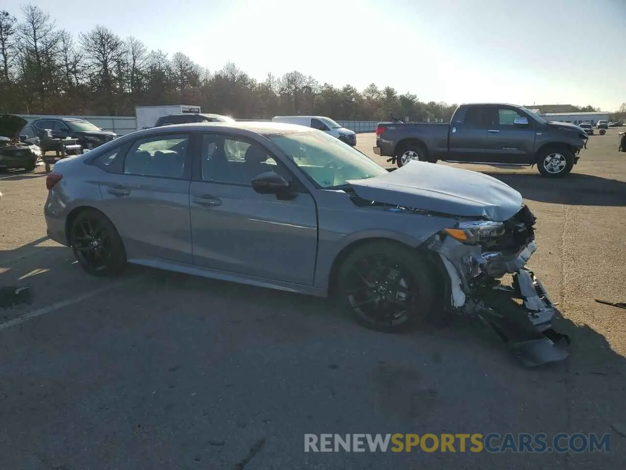 4 fotografías del automóvil dañado 2HGFE2F55SH532791 HONDA CIVIC 2025