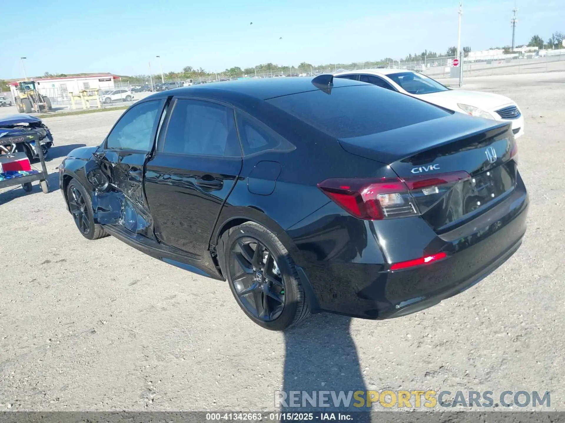 3 fotografías del automóvil dañado 2HGFE2F55SH553219 HONDA CIVIC 2025