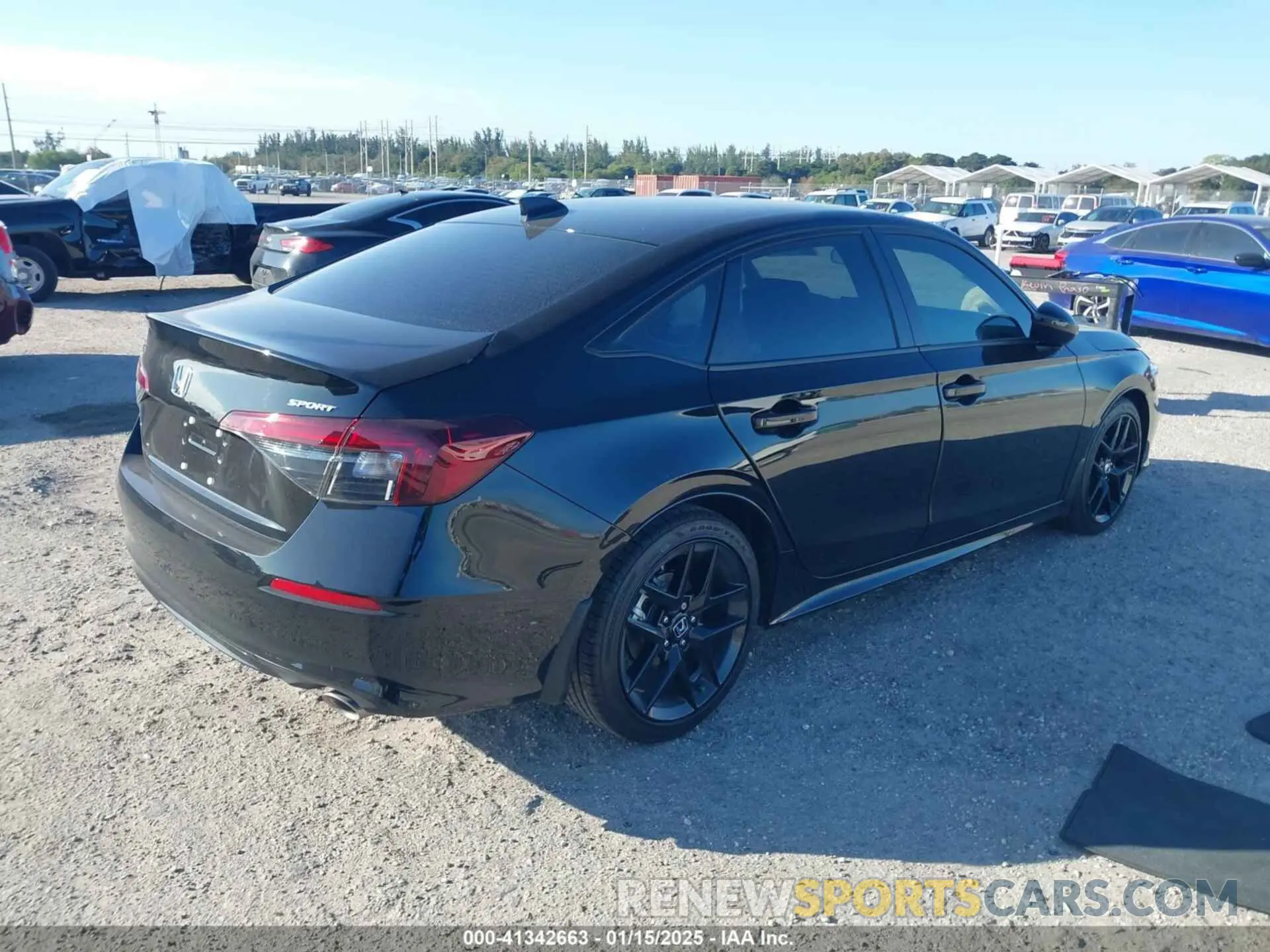 4 fotografías del automóvil dañado 2HGFE2F55SH553219 HONDA CIVIC 2025