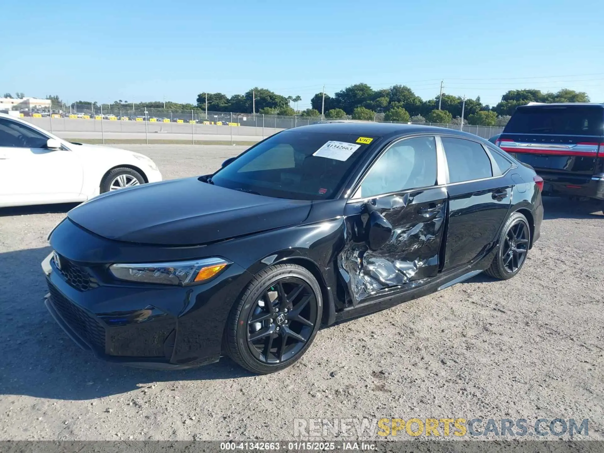6 fotografías del automóvil dañado 2HGFE2F55SH553219 HONDA CIVIC 2025