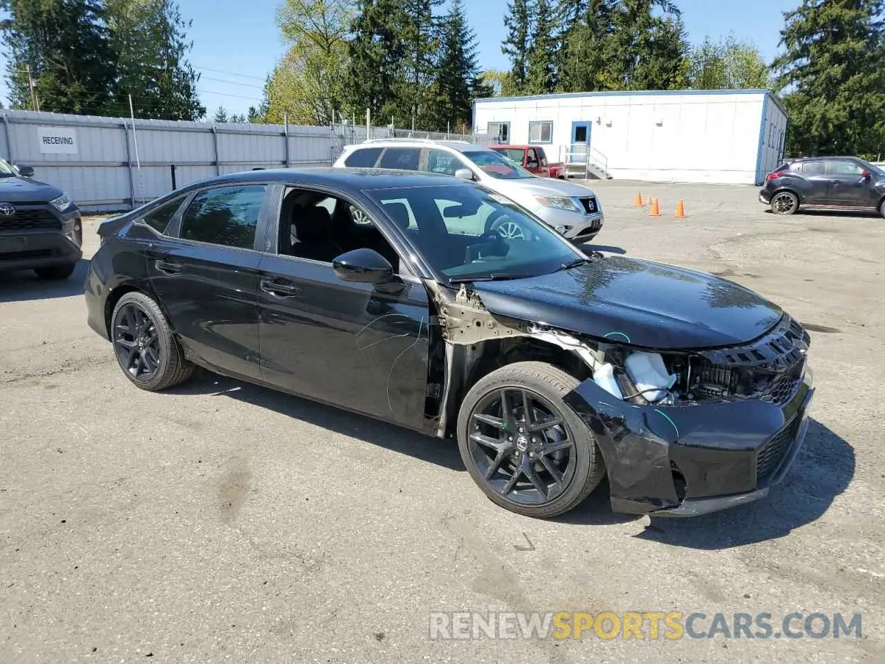4 fotografías del automóvil dañado 2HGFE2F55SH579092 HONDA CIVIC 2025