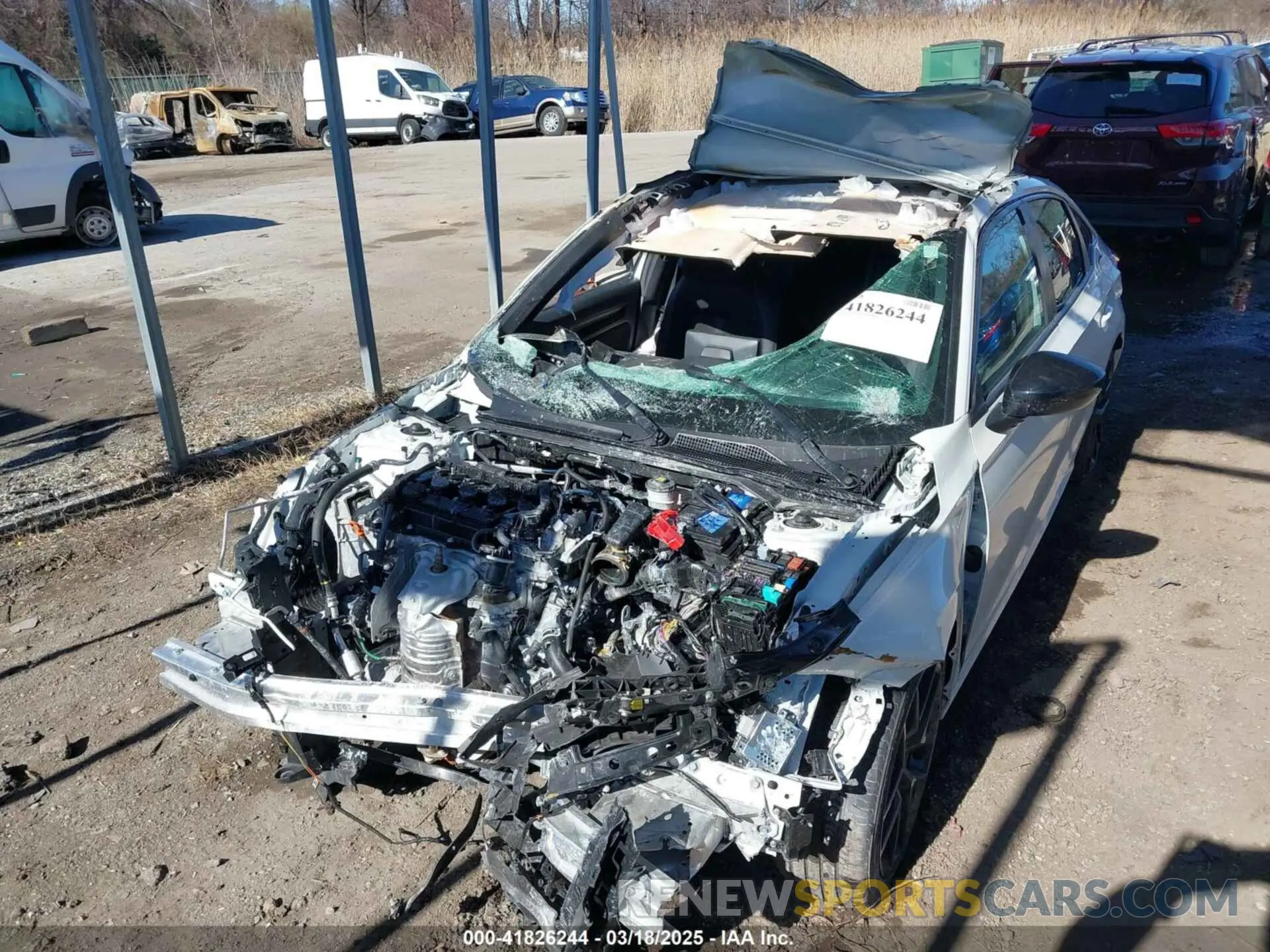 6 fotografías del automóvil dañado 2HGFE2F56SH532606 HONDA CIVIC 2025