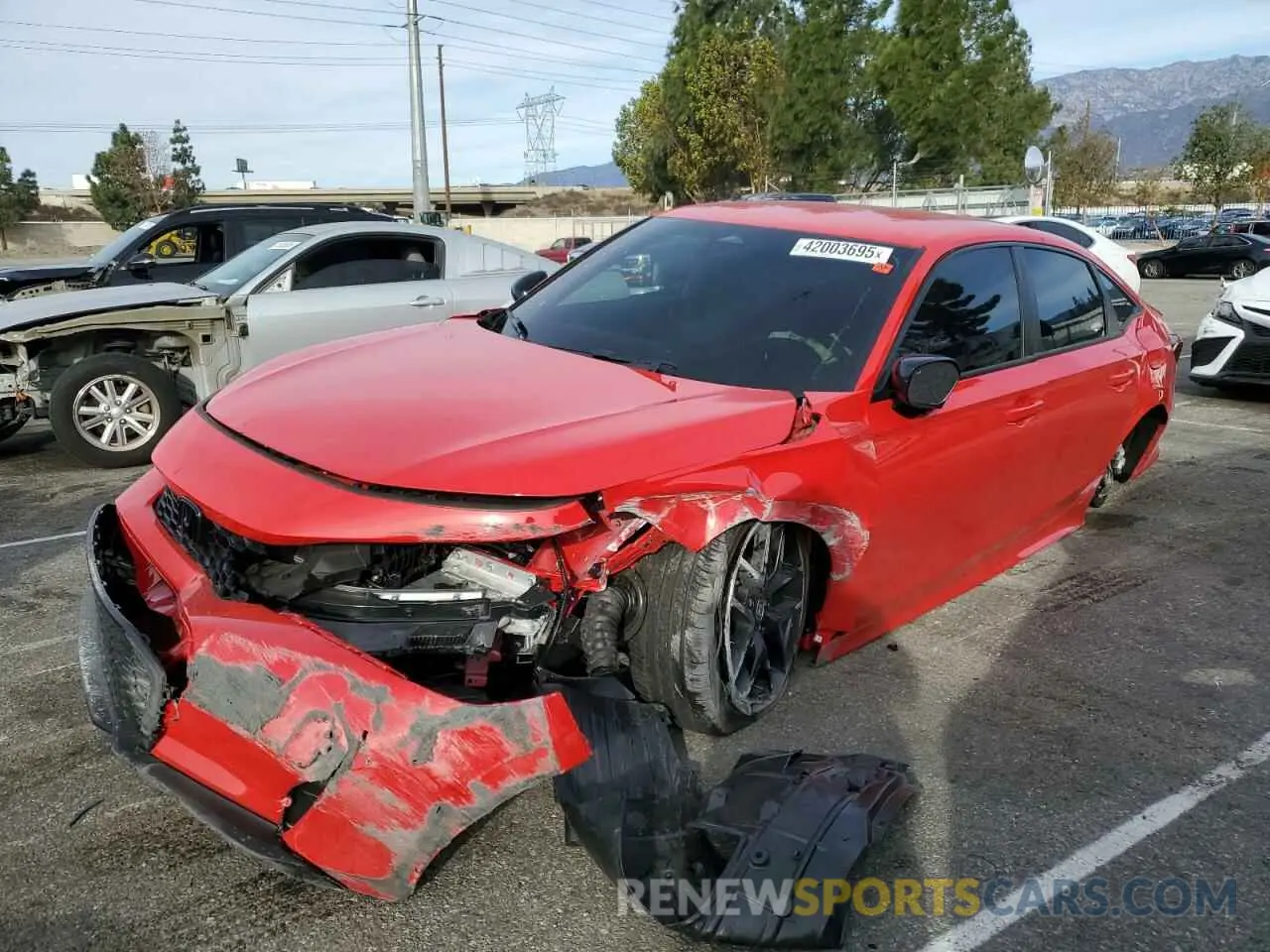 1 fotografías del automóvil dañado 2HGFE2F56SH543735 HONDA CIVIC 2025