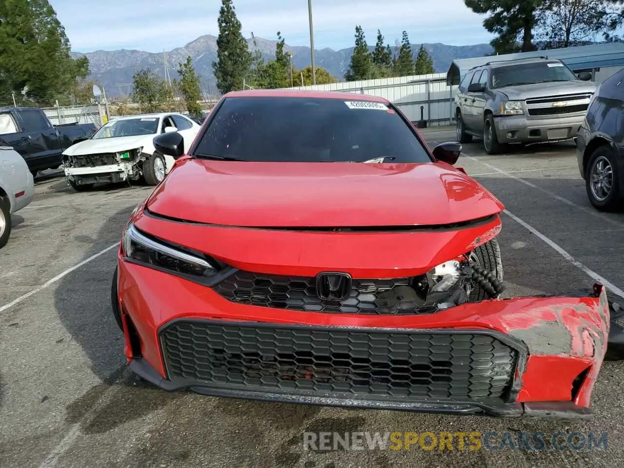 5 fotografías del automóvil dañado 2HGFE2F56SH543735 HONDA CIVIC 2025