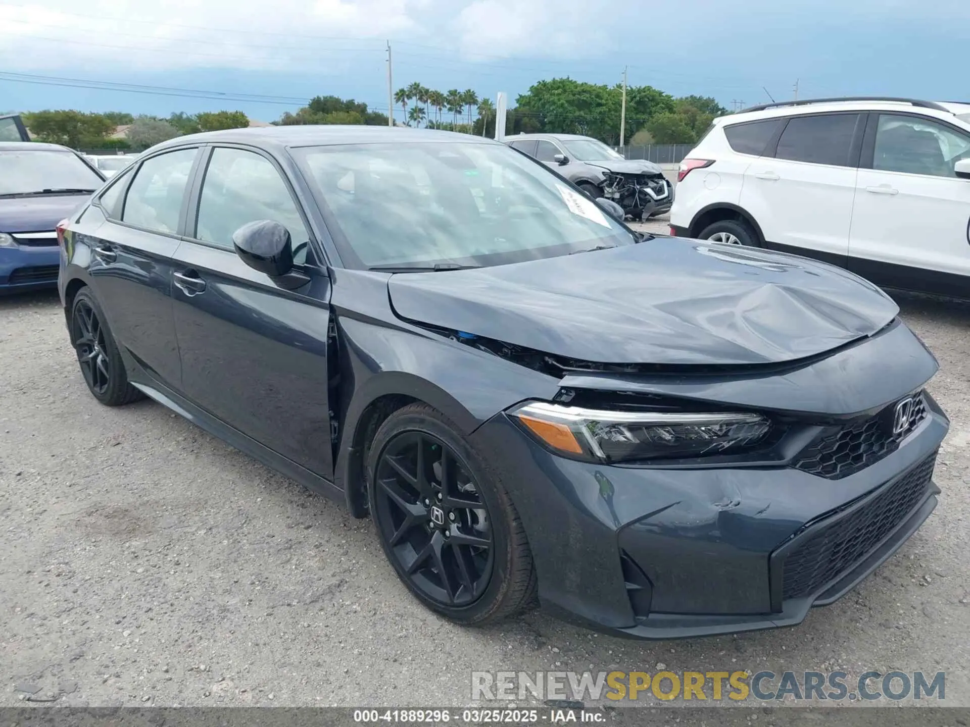 6 fotografías del automóvil dañado 2HGFE2F56SH546313 HONDA CIVIC 2025