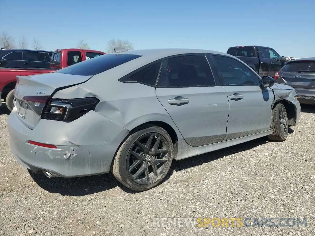 3 fotografías del automóvil dañado 2HGFE2F56SH559501 HONDA CIVIC 2025