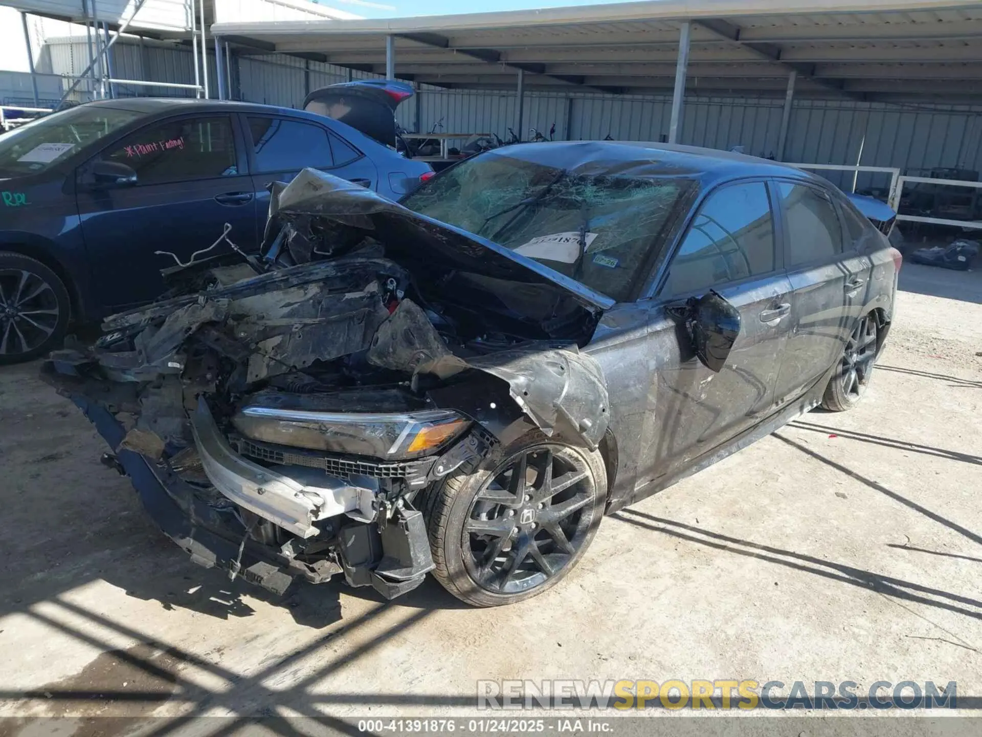2 fotografías del automóvil dañado 2HGFE2F57SH504877 HONDA CIVIC 2025