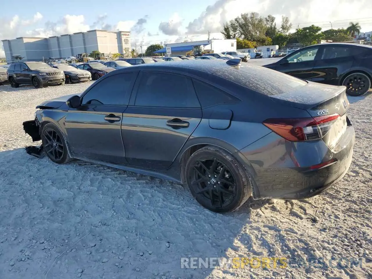 2 fotografías del automóvil dañado 2HGFE2F57SH524398 HONDA CIVIC 2025