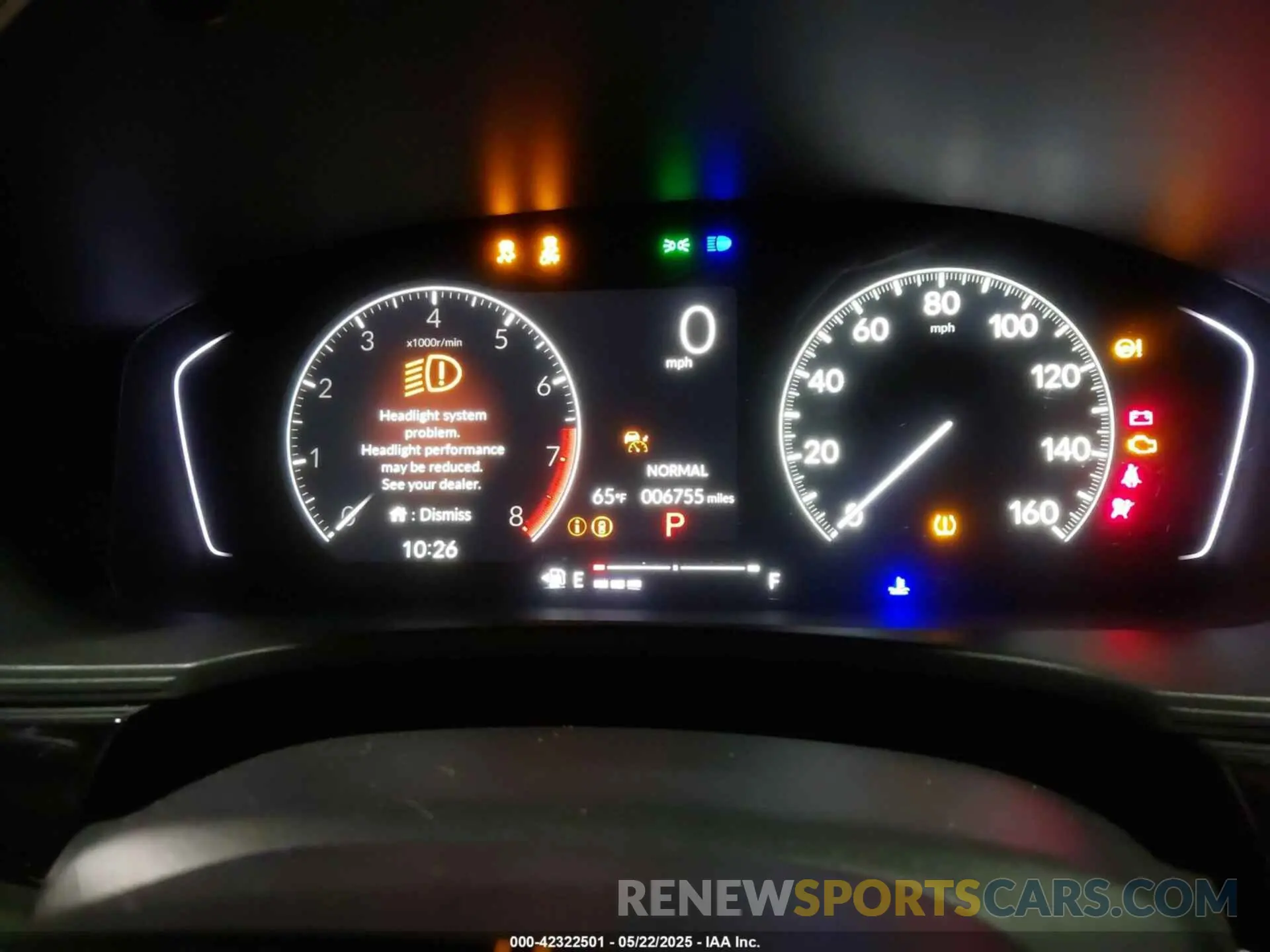 7 fotografías del automóvil dañado 2HGFE2F57SH551598 HONDA CIVIC 2025