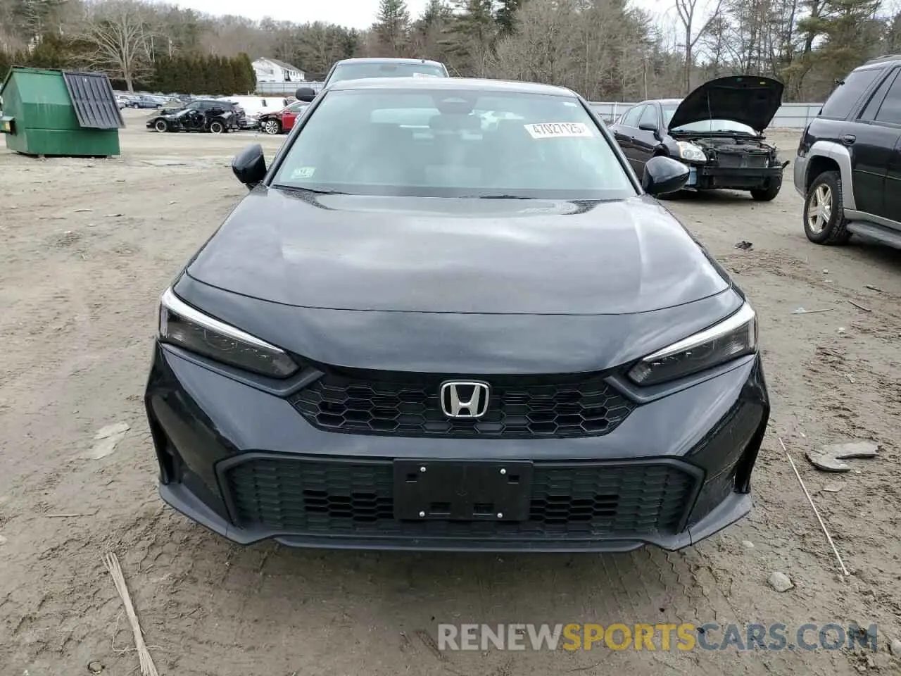 5 fotografías del automóvil dañado 2HGFE2F57SH552315 HONDA CIVIC 2025