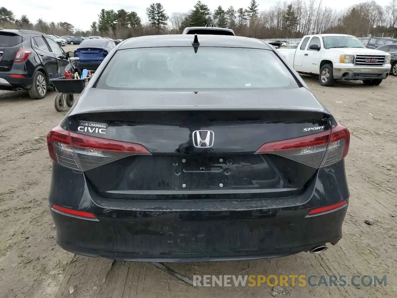 6 fotografías del automóvil dañado 2HGFE2F57SH552315 HONDA CIVIC 2025
