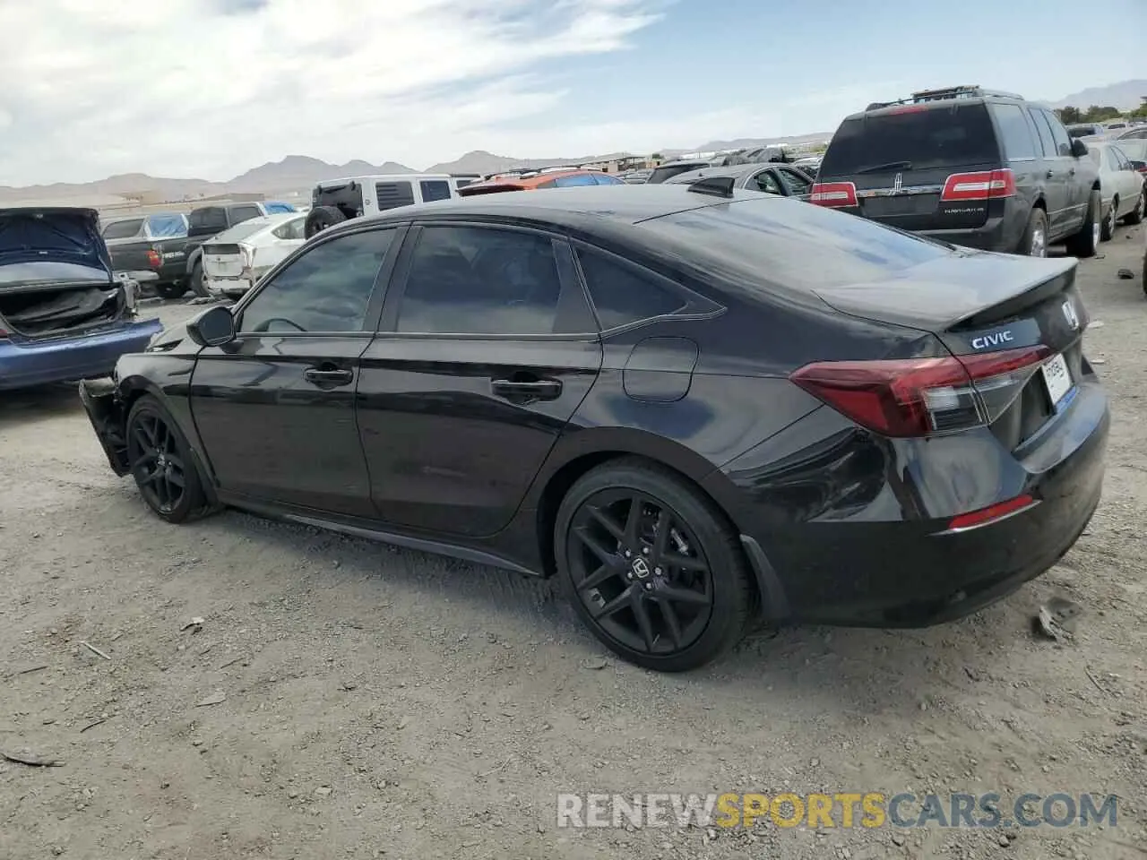 2 fotografías del automóvil dañado 2HGFE2F57SH565582 HONDA CIVIC 2025