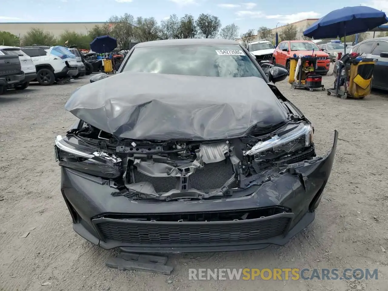 5 fotografías del automóvil dañado 2HGFE2F57SH565582 HONDA CIVIC 2025