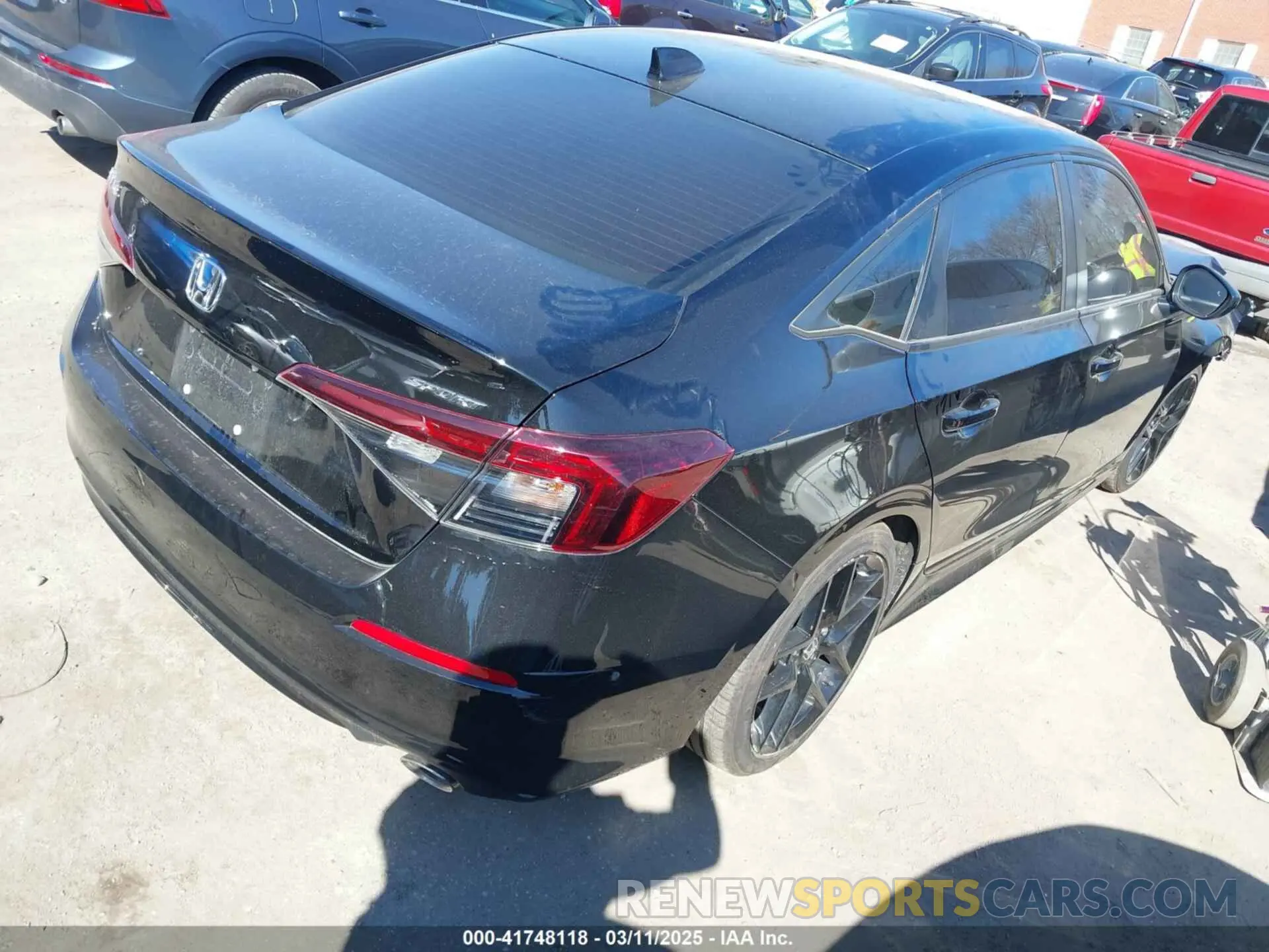 4 fotografías del automóvil dañado 2HGFE2F58SH524345 HONDA CIVIC 2025