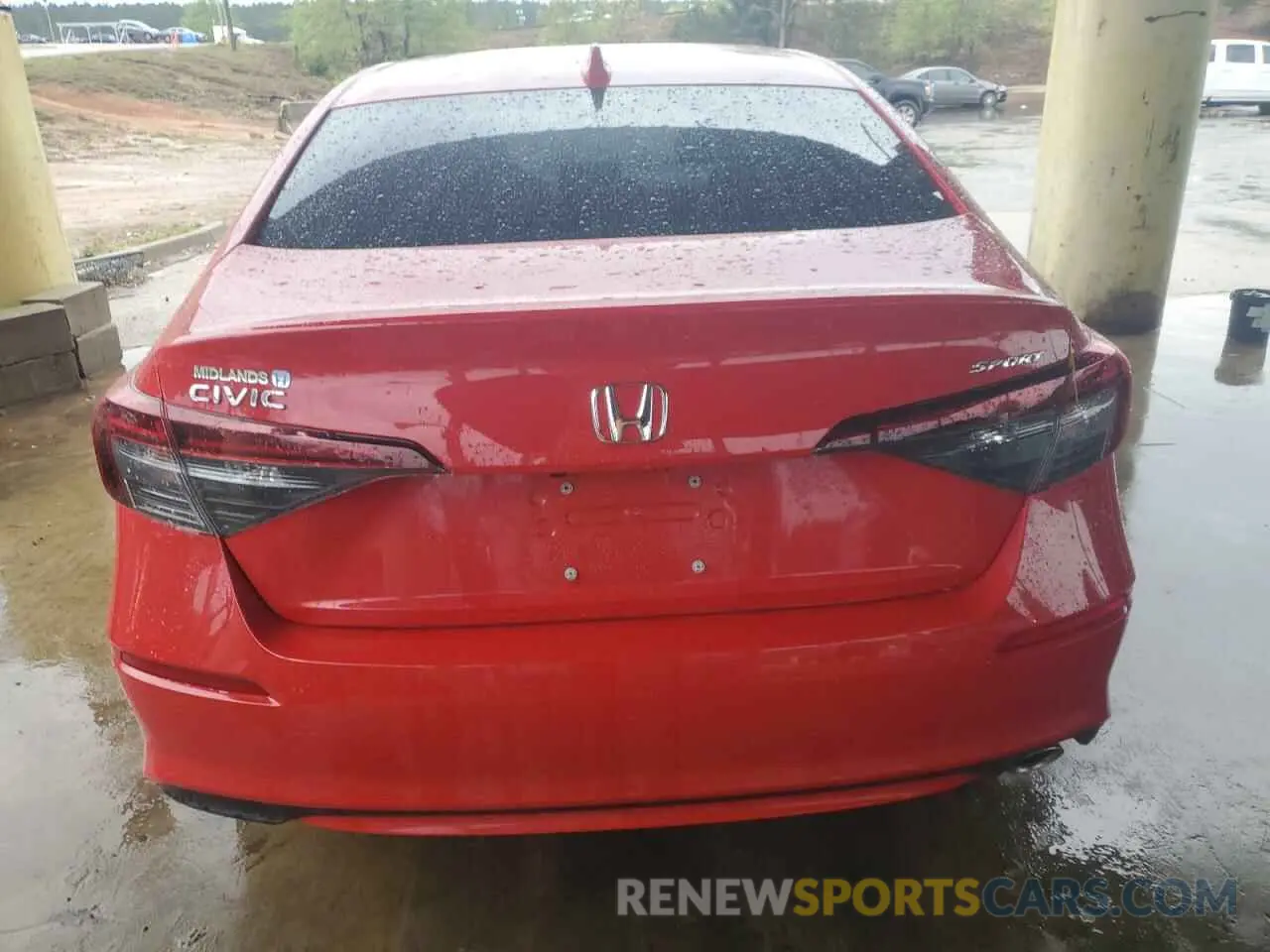 6 fotografías del automóvil dañado 2HGFE2F58SH549763 HONDA CIVIC 2025
