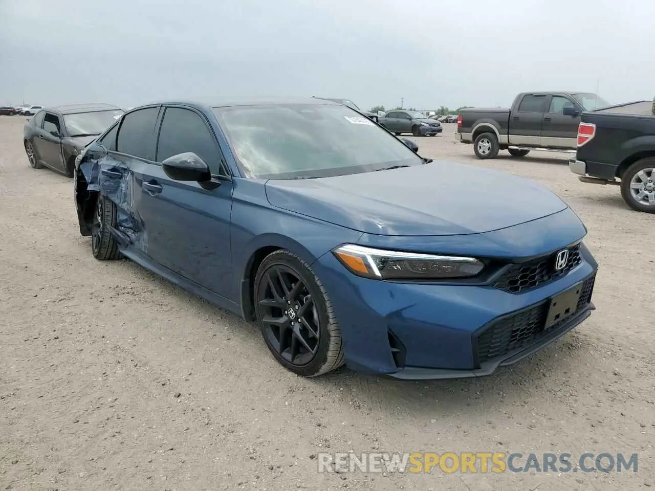 4 fotografías del automóvil dañado 2HGFE2F58SH556423 HONDA CIVIC 2025
