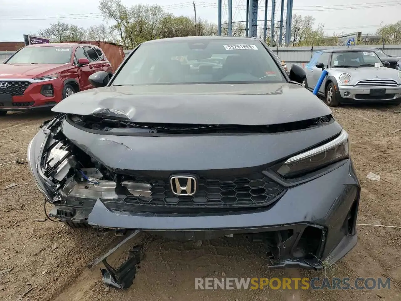 5 fotografías del automóvil dañado 2HGFE2F59SH522085 HONDA CIVIC 2025