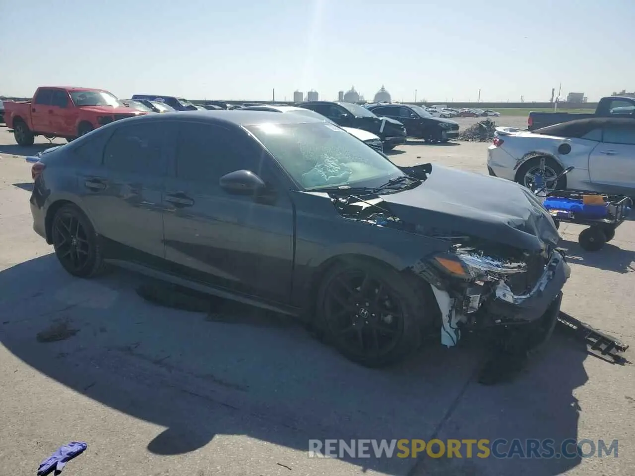 4 fotografías del automóvil dañado 2HGFE2F59SH539467 HONDA CIVIC 2025