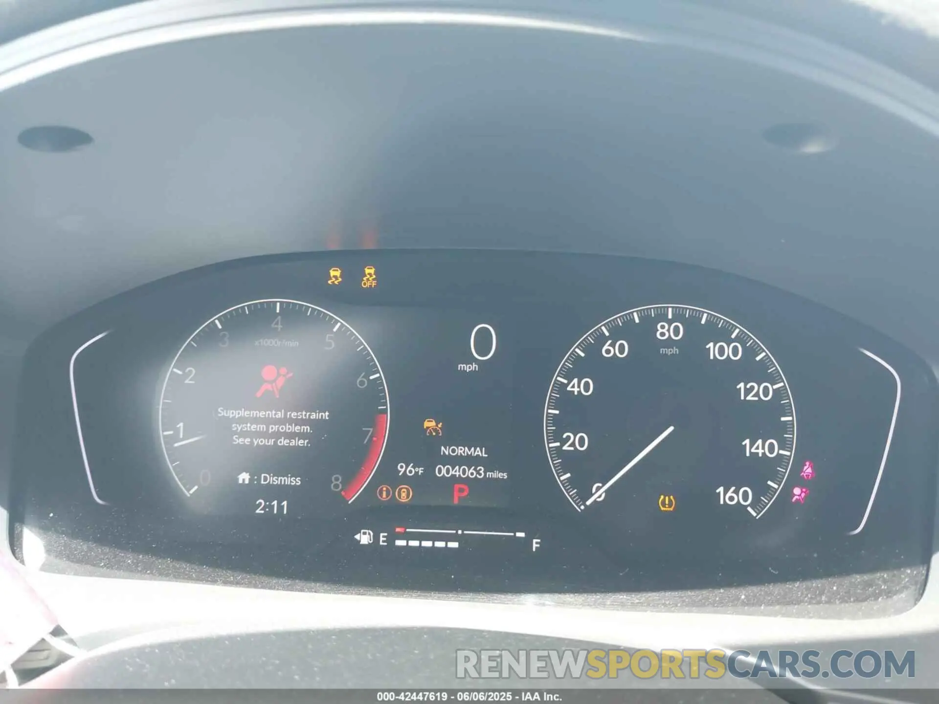 7 fotografías del automóvil dañado 2HGFE2F59SH542546 HONDA CIVIC 2025