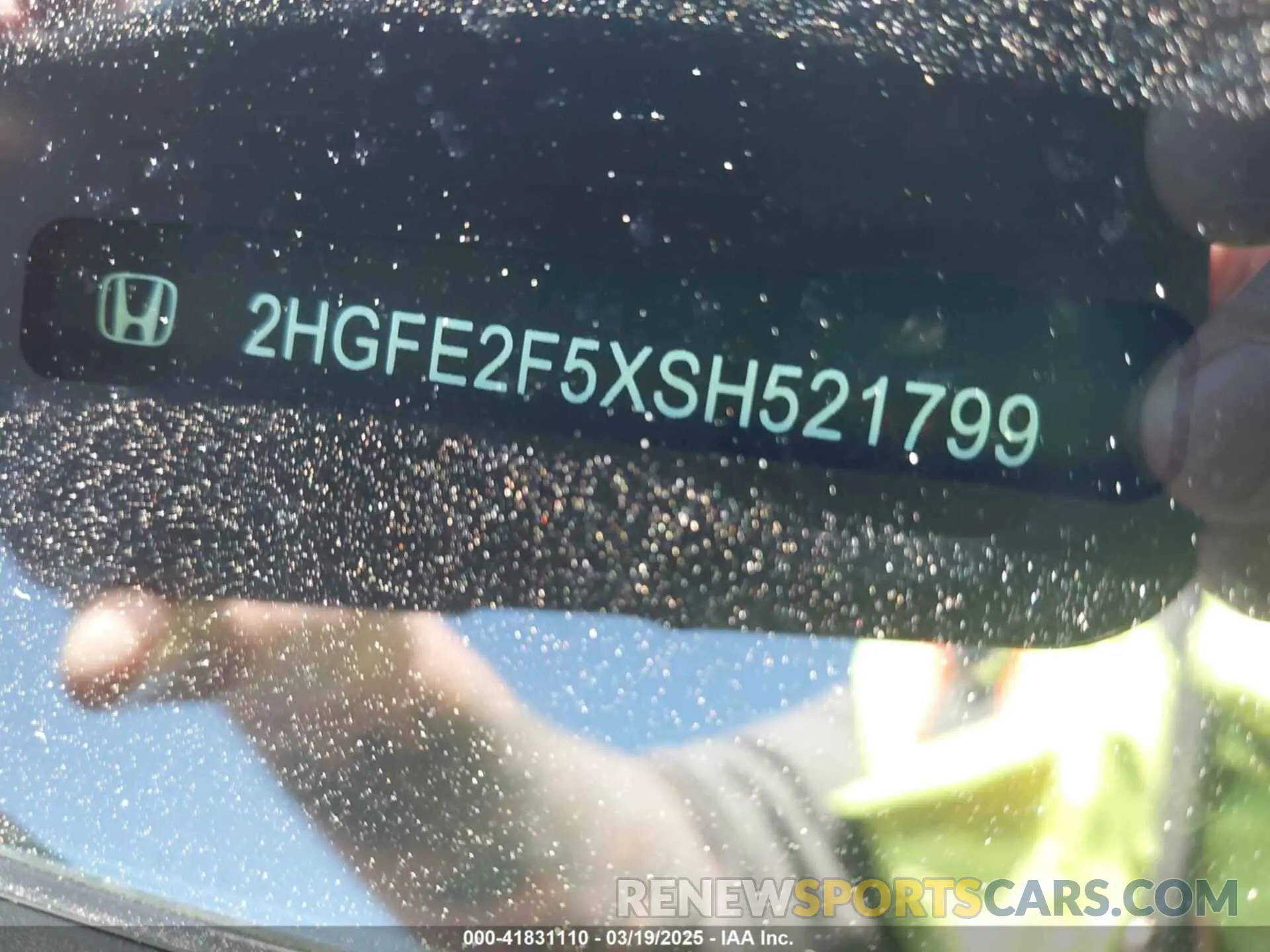 17 fotografías del automóvil dañado 2HGFE2F5XSH521799 HONDA CIVIC 2025