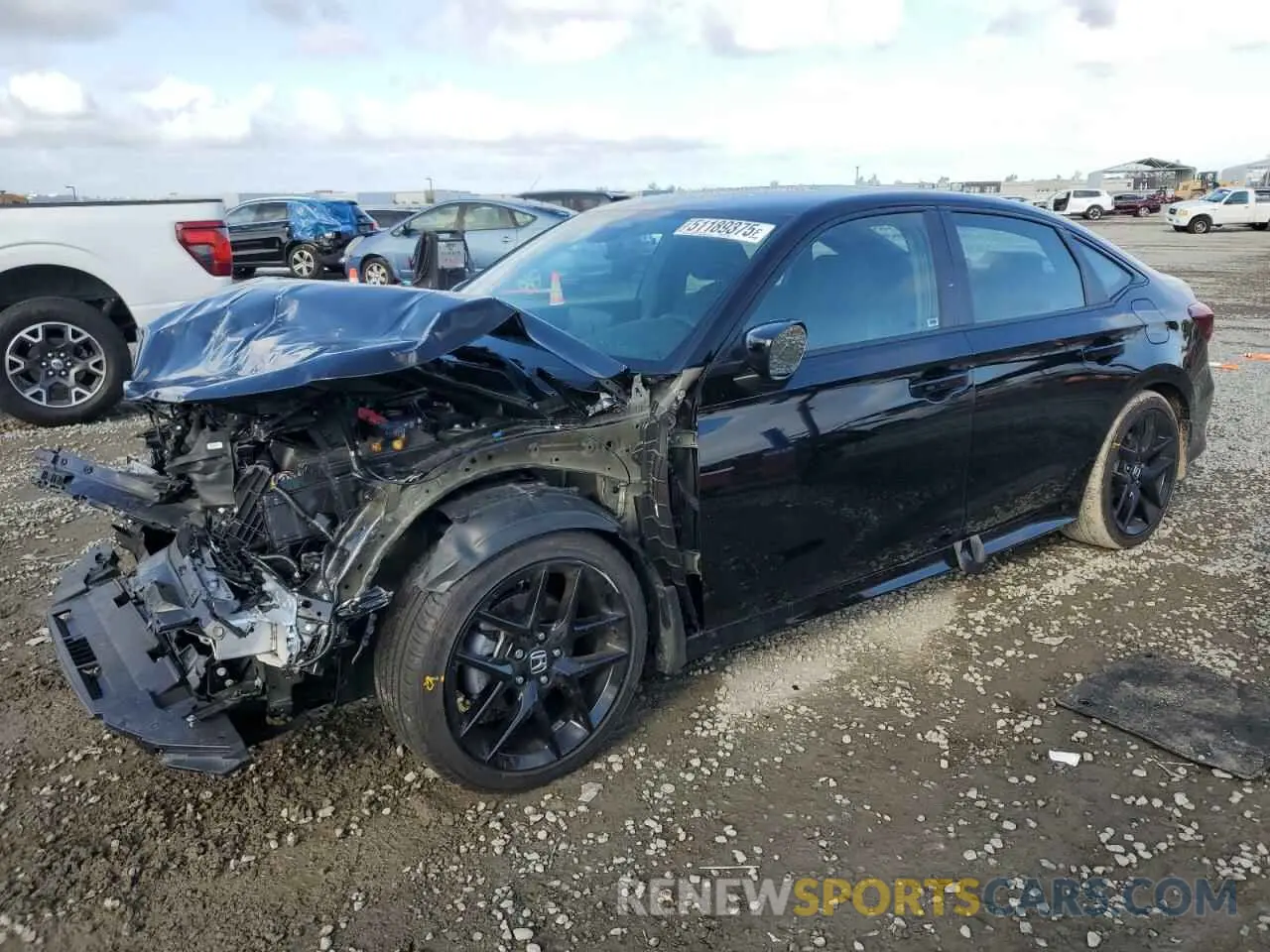 1 fotografías del automóvil dañado 2HGFE2F5XSH531510 HONDA CIVIC 2025
