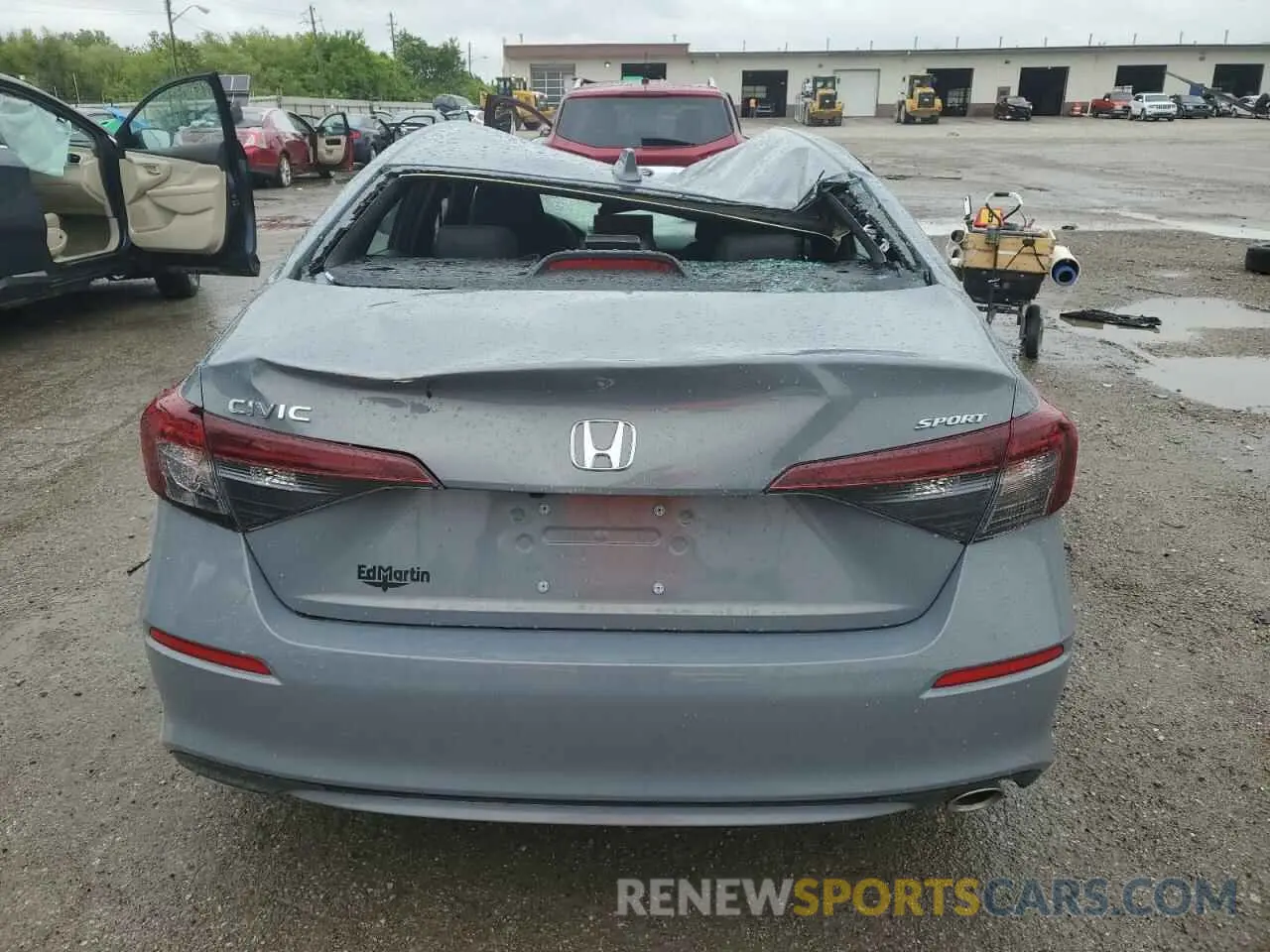 6 fotografías del automóvil dañado 2HGFE2F5XSH576561 HONDA CIVIC 2025