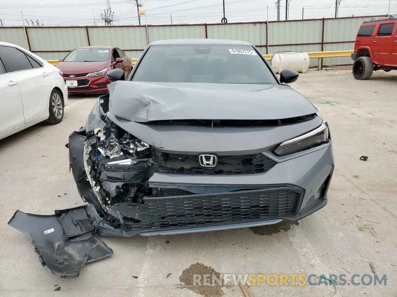 5 fotografías del automóvil dañado 2HGFE4F81SH319178 HONDA CIVIC 2025