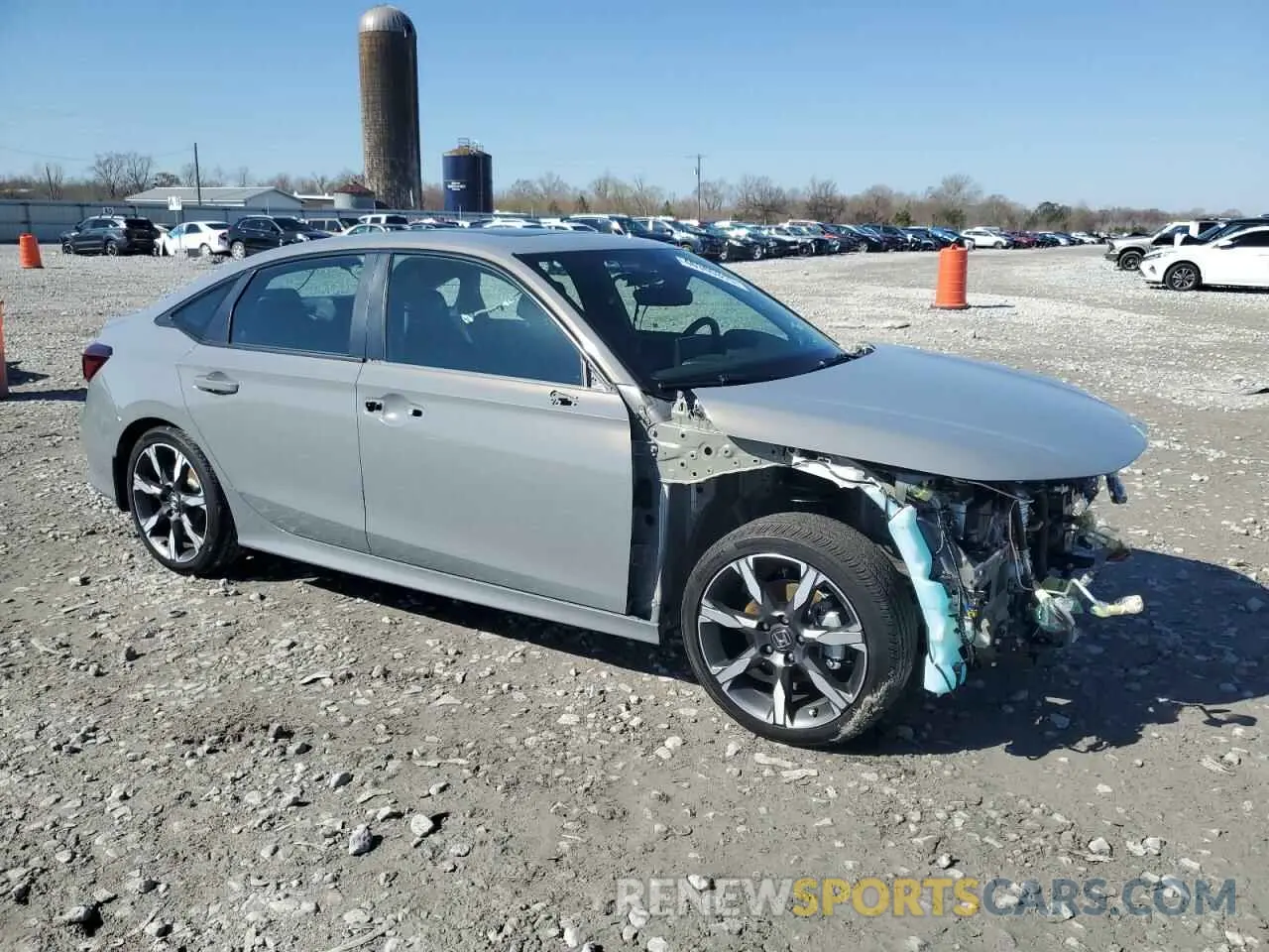4 fotografías del automóvil dañado 2HGFE4F83SH313754 HONDA CIVIC 2025