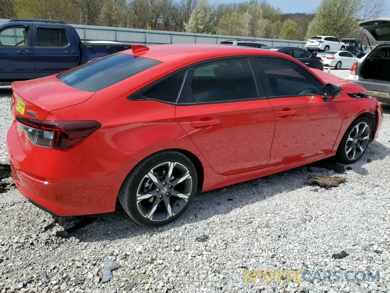 3 fotografías del automóvil dañado 2HGFE4F84SH307428 HONDA CIVIC 2025